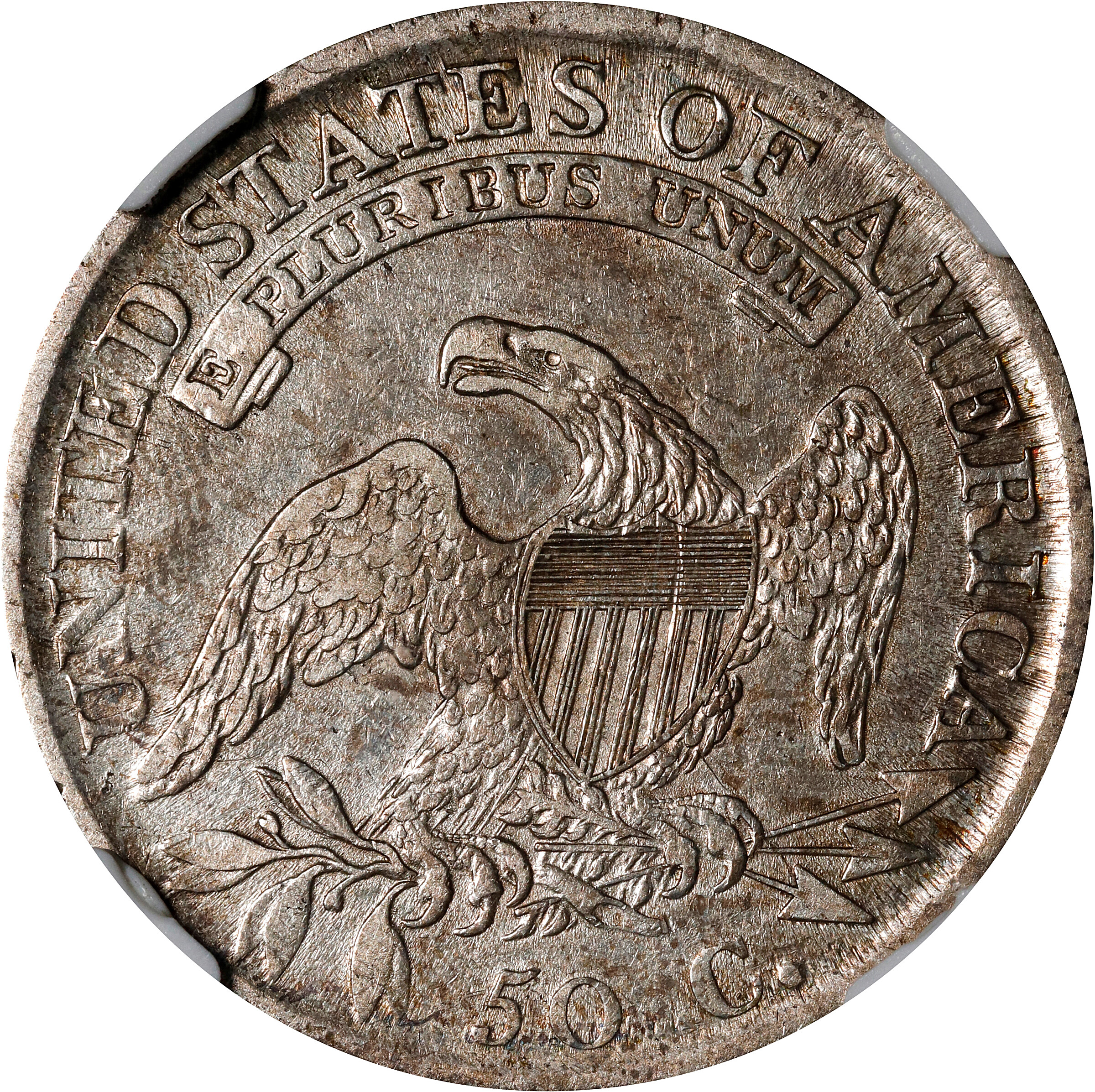 1811/10 50c Punctuated Date, O-101 VF30 thumbnail 2