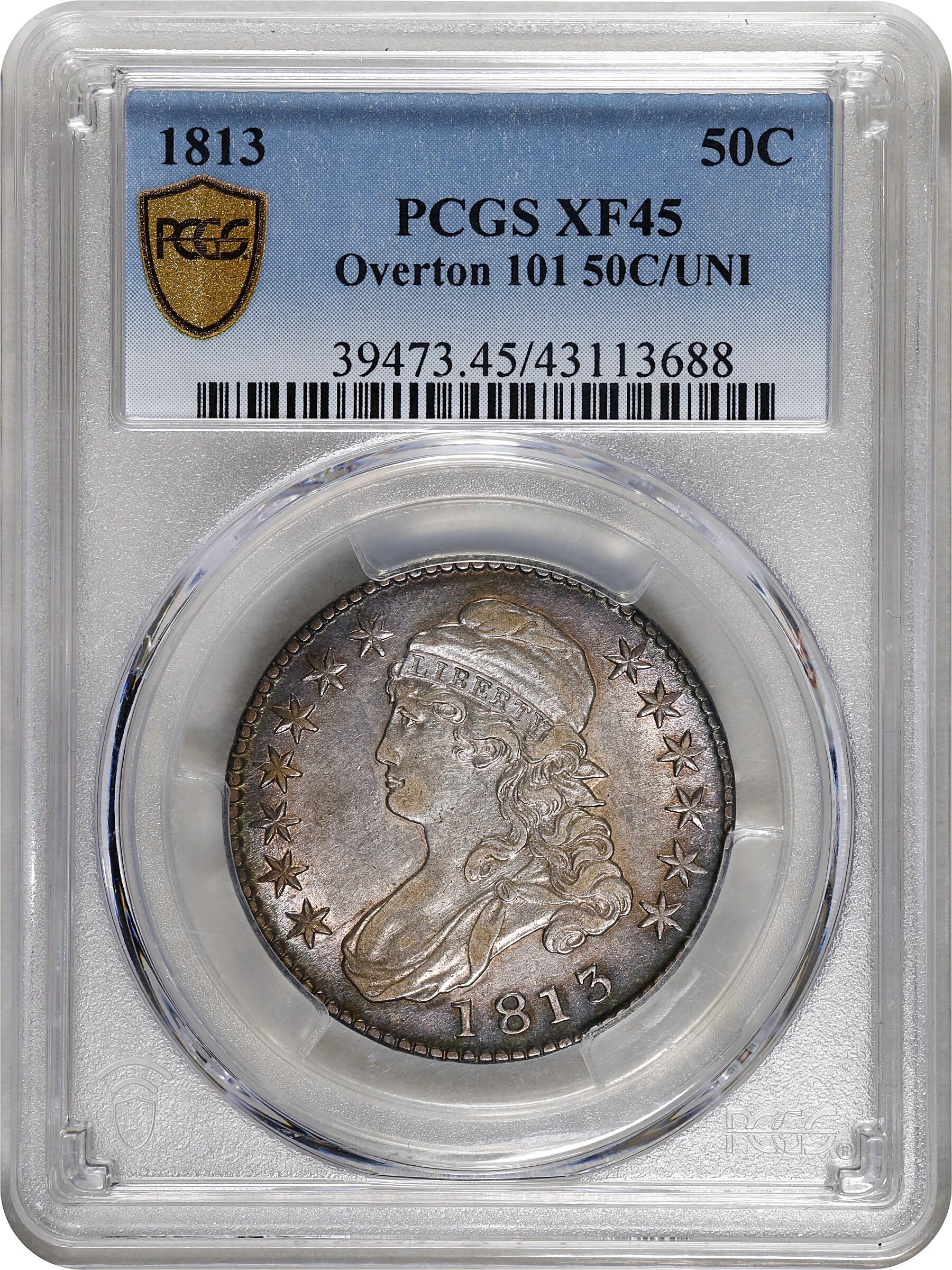 1813 50c 50C/UNI, O-101 XF40 thumbnail 7