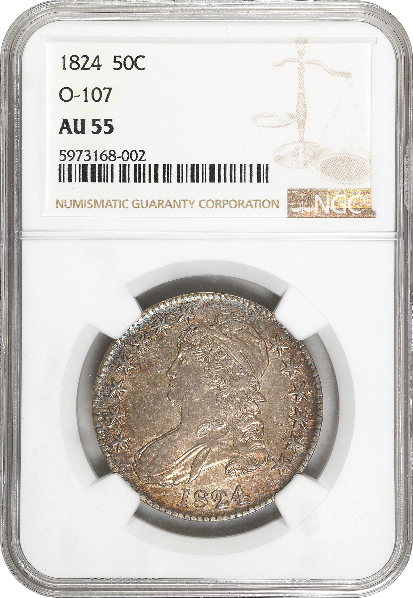 1824 50c O-107 MS65 thumbnail 23
