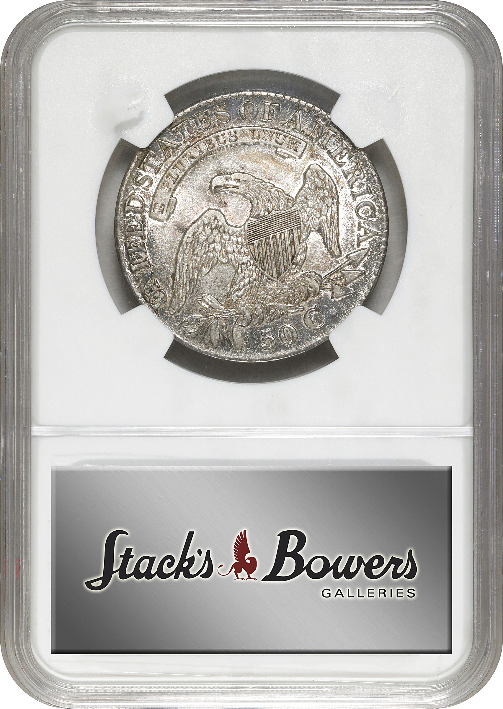 1827 50c Square Base 2, O-120a VG10 CAC thumbnail 18