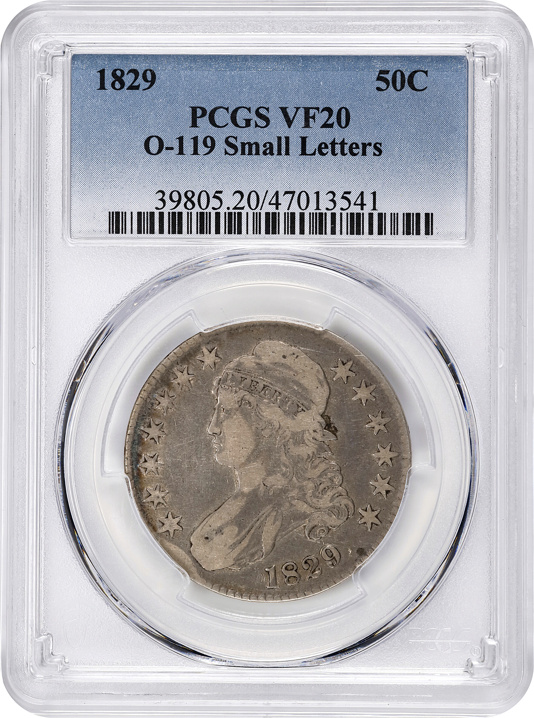 1829 50c Small Letters, O-119 F15 thumbnail 3