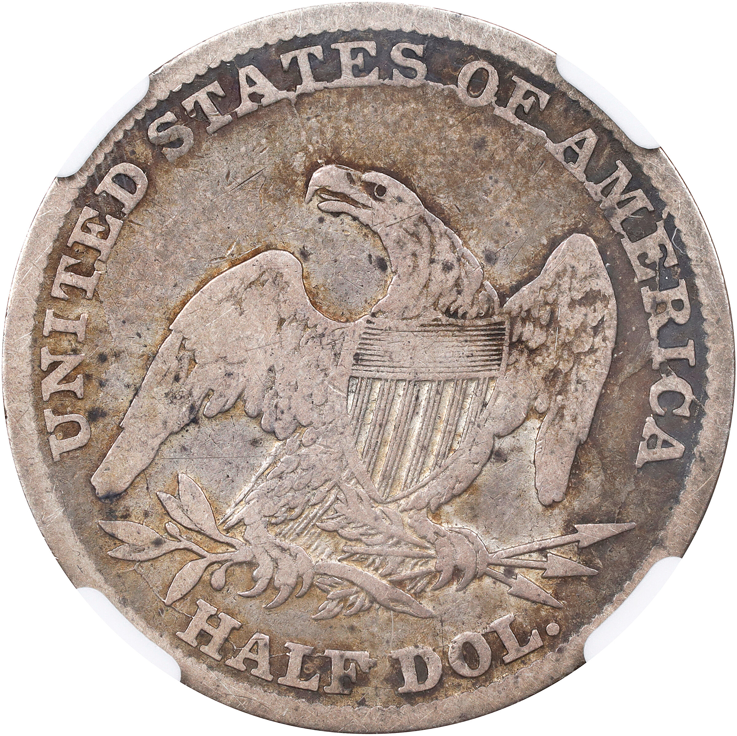 Capped Bust Half Dollar 50c Reeded Edge, 1836-1839 [Type] G4 thumbnail 14