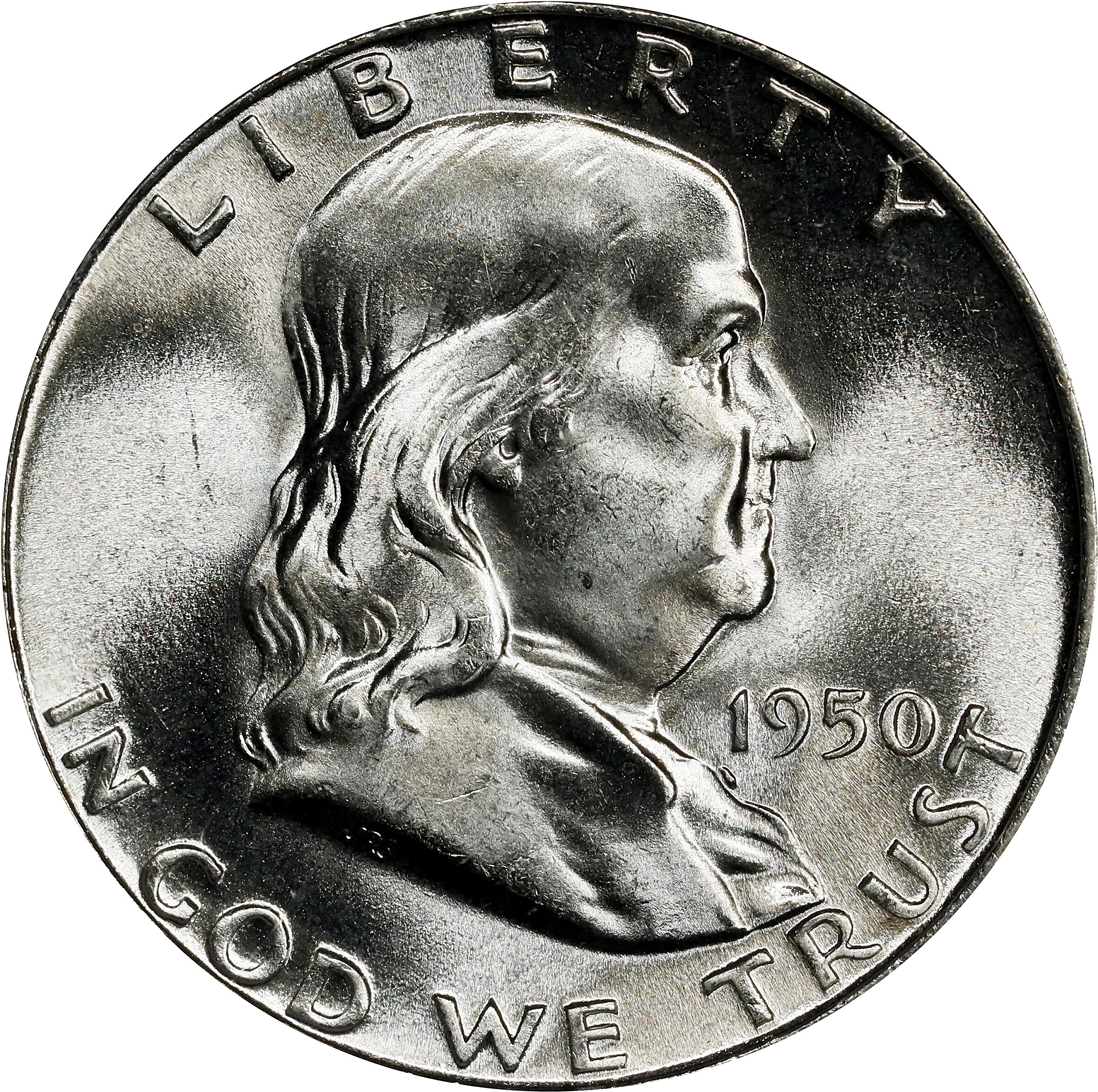 1950 Franklin Half Dollar. MS-66 (PCGS). CAC.