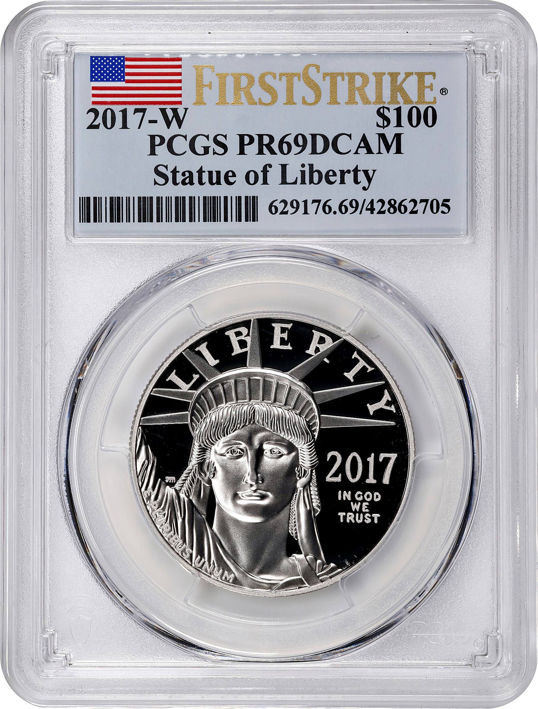 2017-W P$100  Platinum Eagle PR DCAM PR67 DCAM CAC thumbnail 7