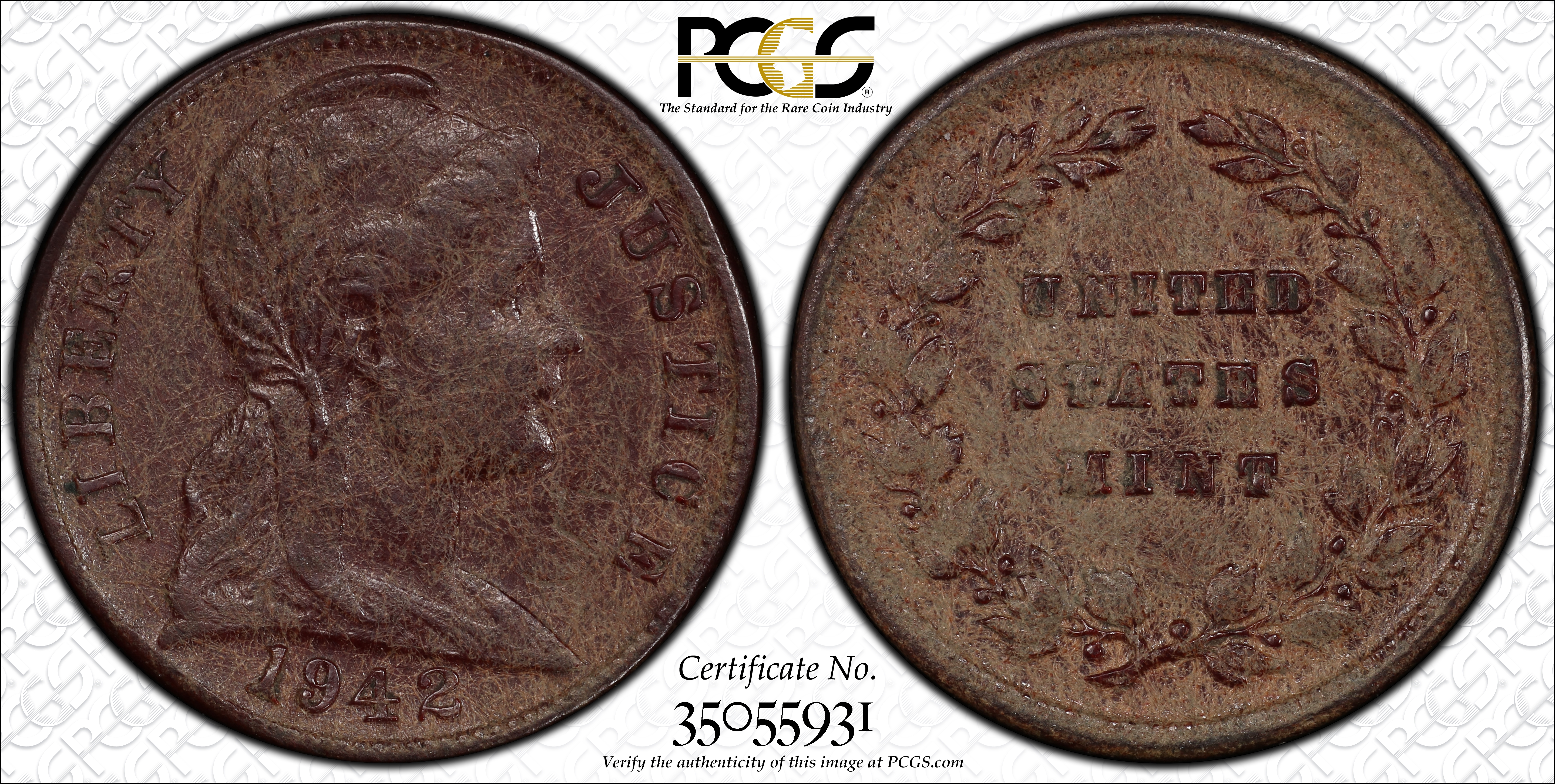 1942 P1c Brown Plastic, J-2060 MS thumbnail 15