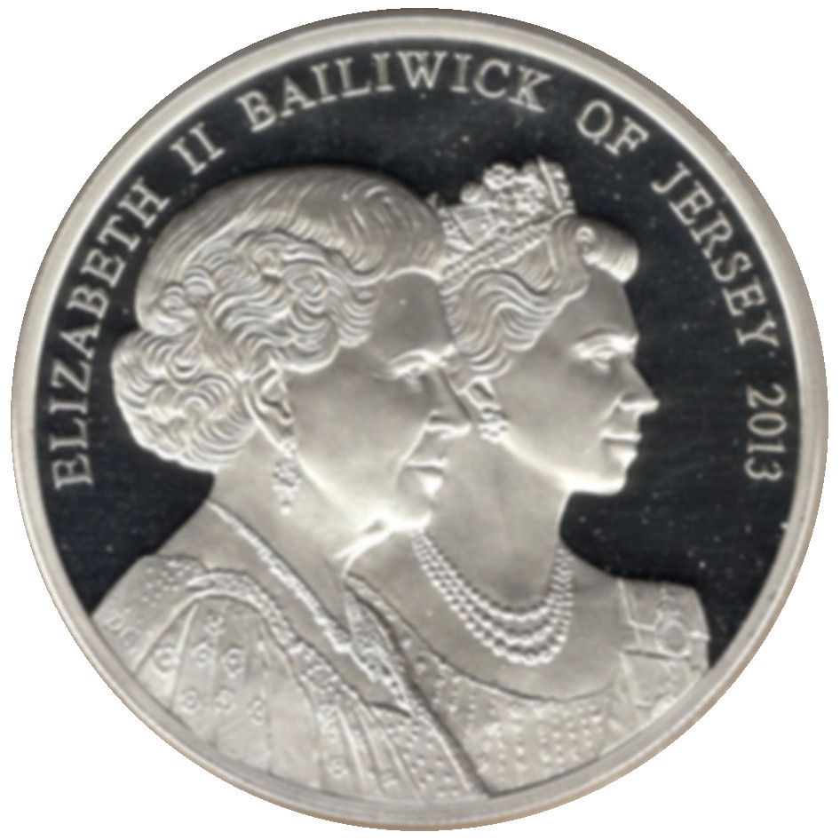 2013 £5 Proof, in set with Guernsey and Gibraltar PR