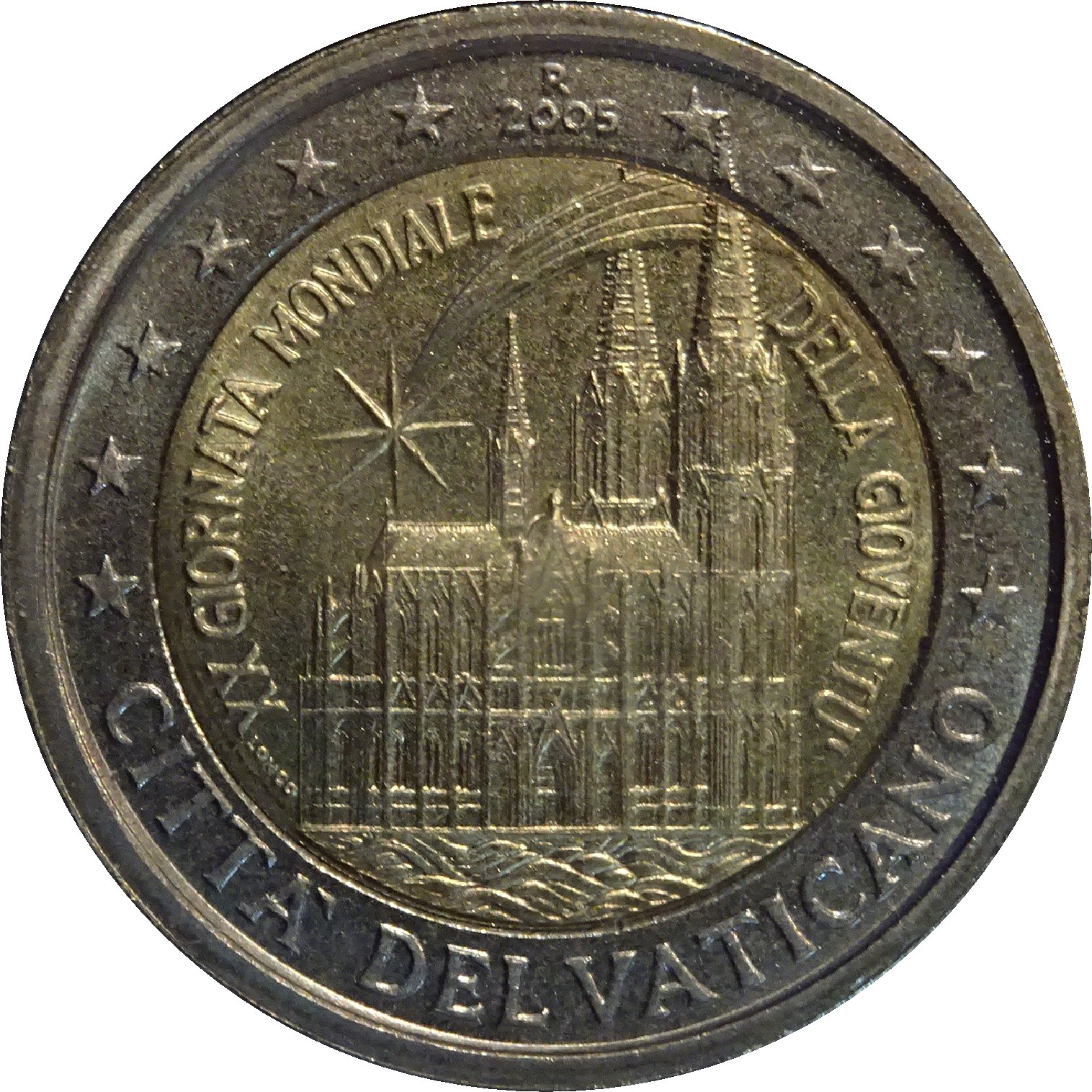2005 2 Eu (fr) BU - 85 000 coincard et 15 000 enveloppe philatélique numismatique MS