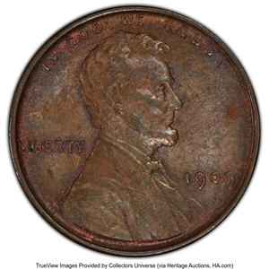 image for: 1909 1C VDB Doubled Die Obverse, FS-1102, AU58 PCGS. PCGS Population: (4/66). NGC Census: (0/0). CDN: $97 Whsle. Bid for NG...