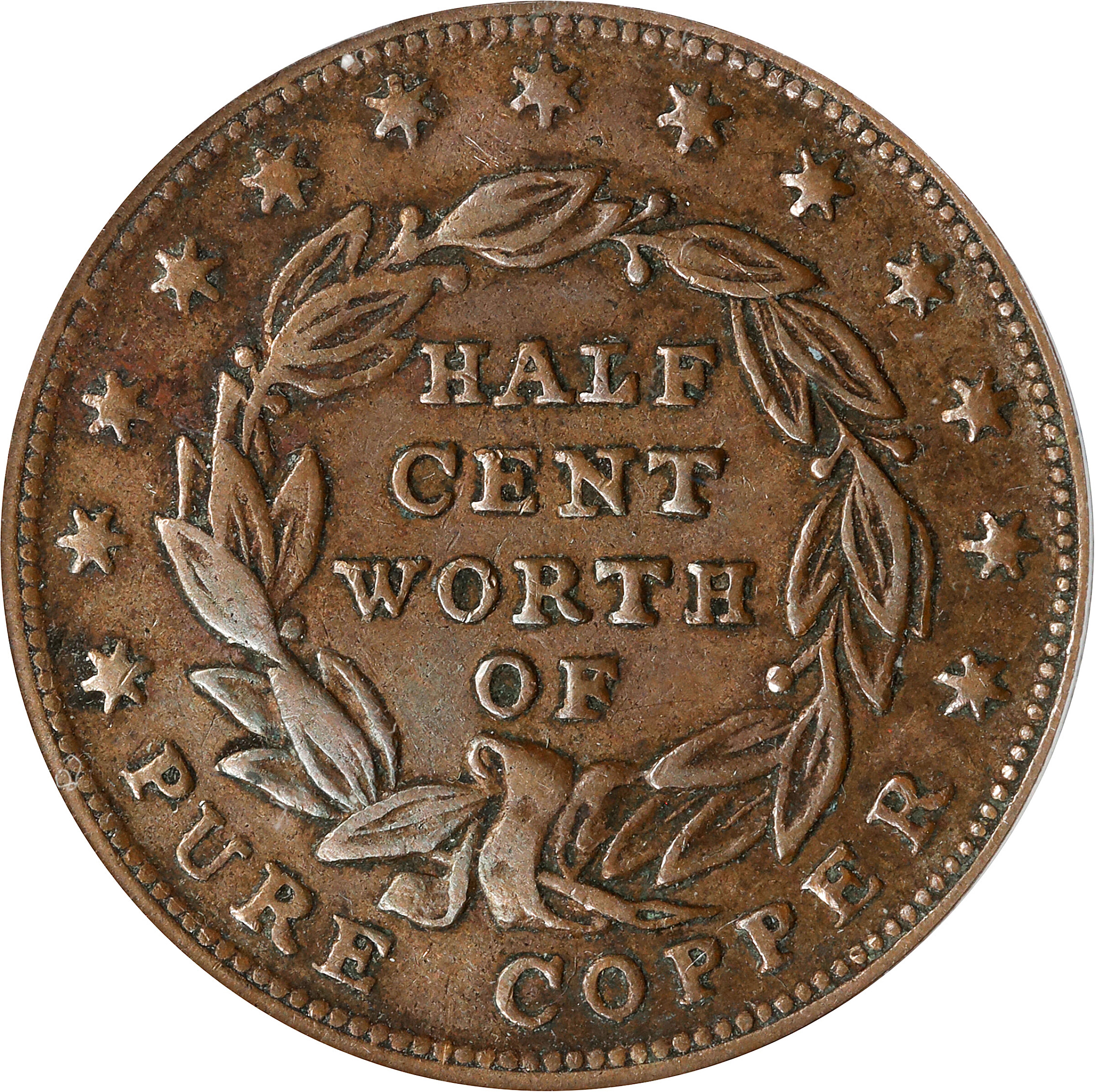 1837 Token Half Cent of Copper, HT-73 VF20 thumbnail 12