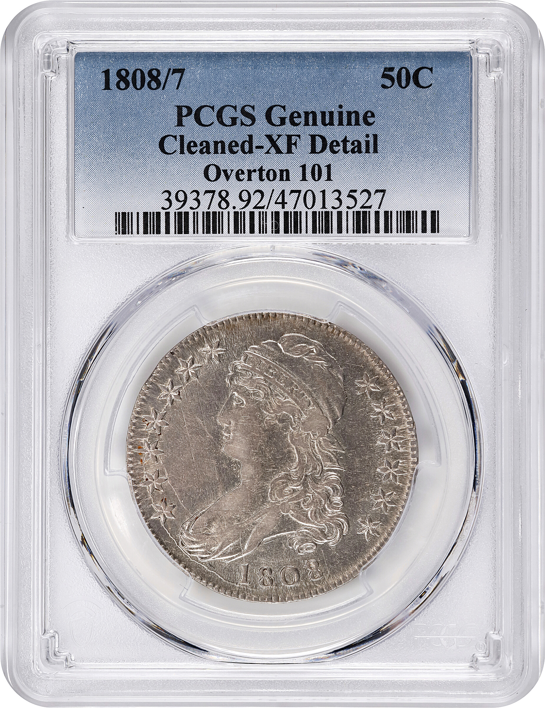 1808/7 50c Overdate, O-101 AG3 thumbnail 7