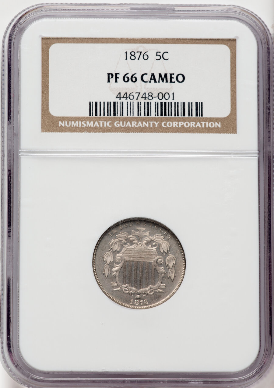 1876 5c PR CAM PR66 CAM CAC thumbnail 8