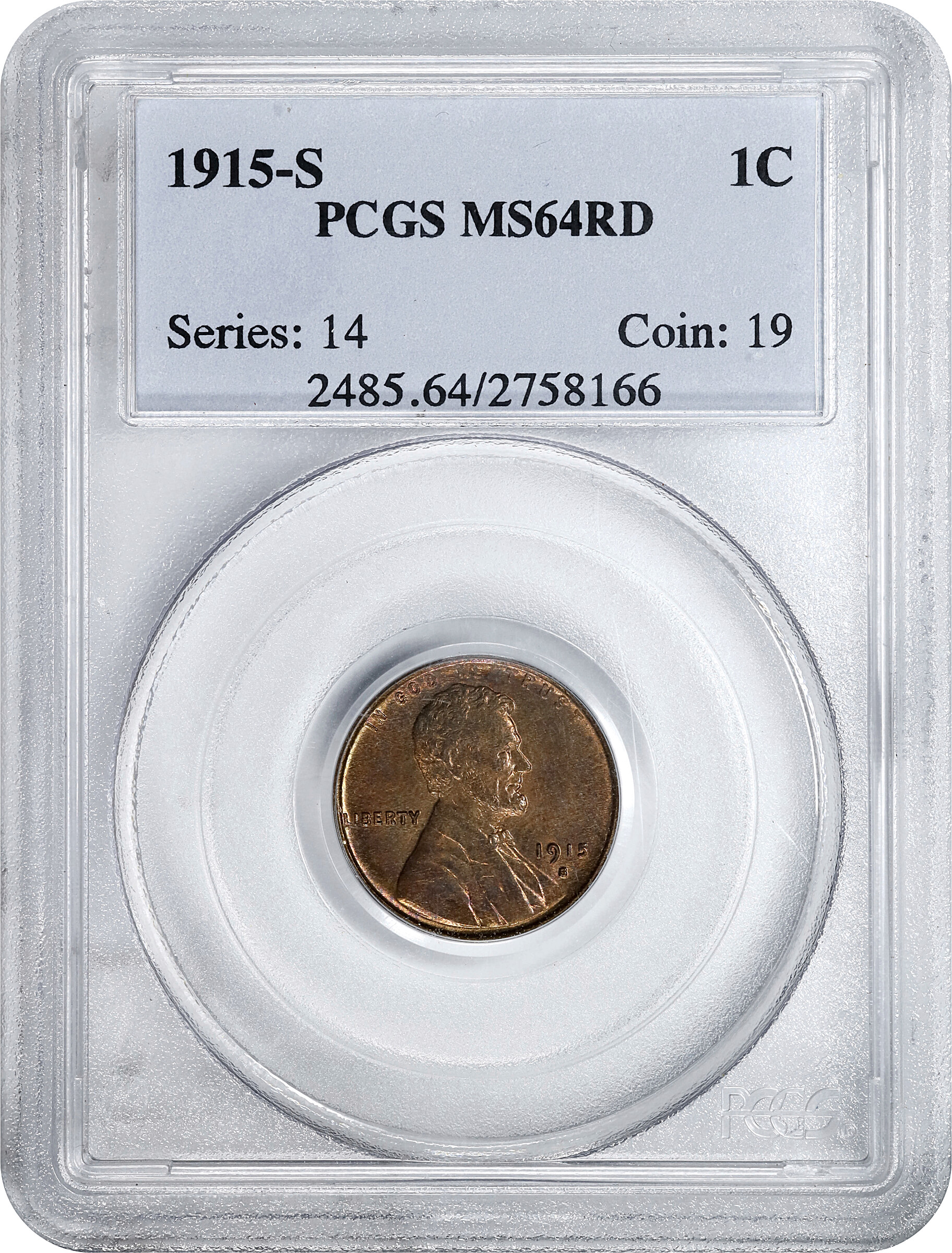 1915-S 1c MS RD MS64 RD thumbnail 4