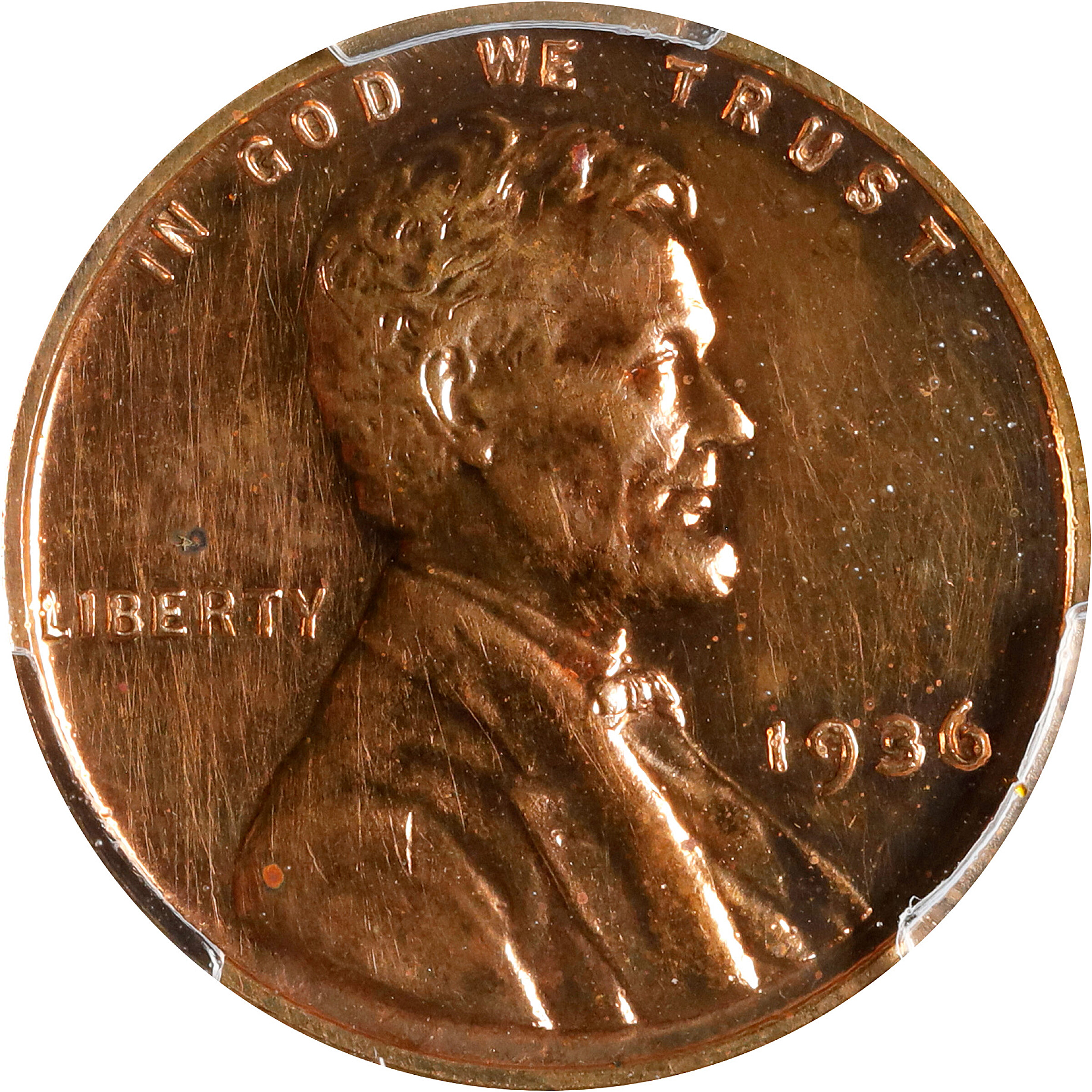 1936 Lincoln Cent. Brilliant. Proof-61 RD (PCGS).