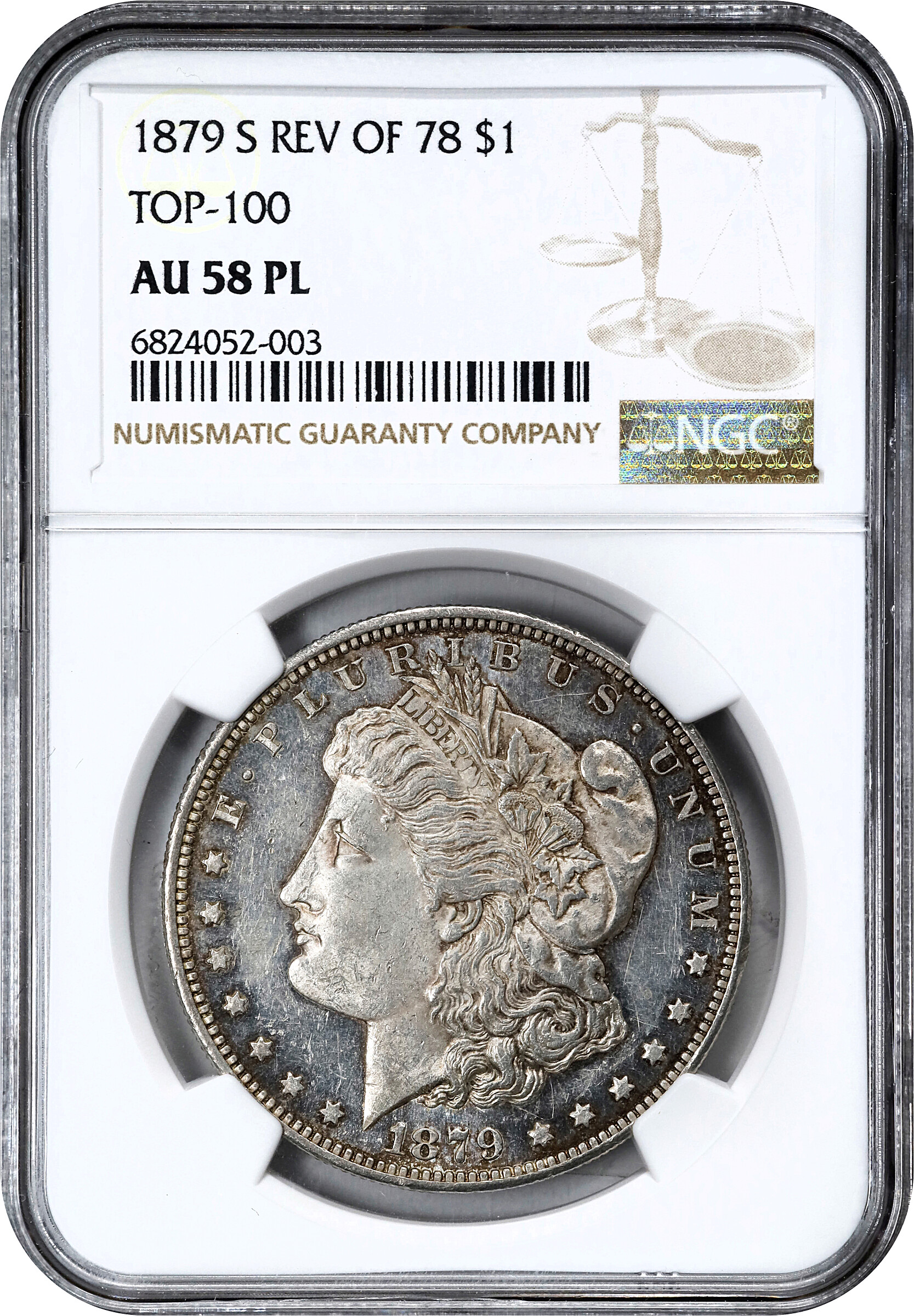 1879-S $1  Reverse of 1878 MS PL MS60 PL thumbnail 7