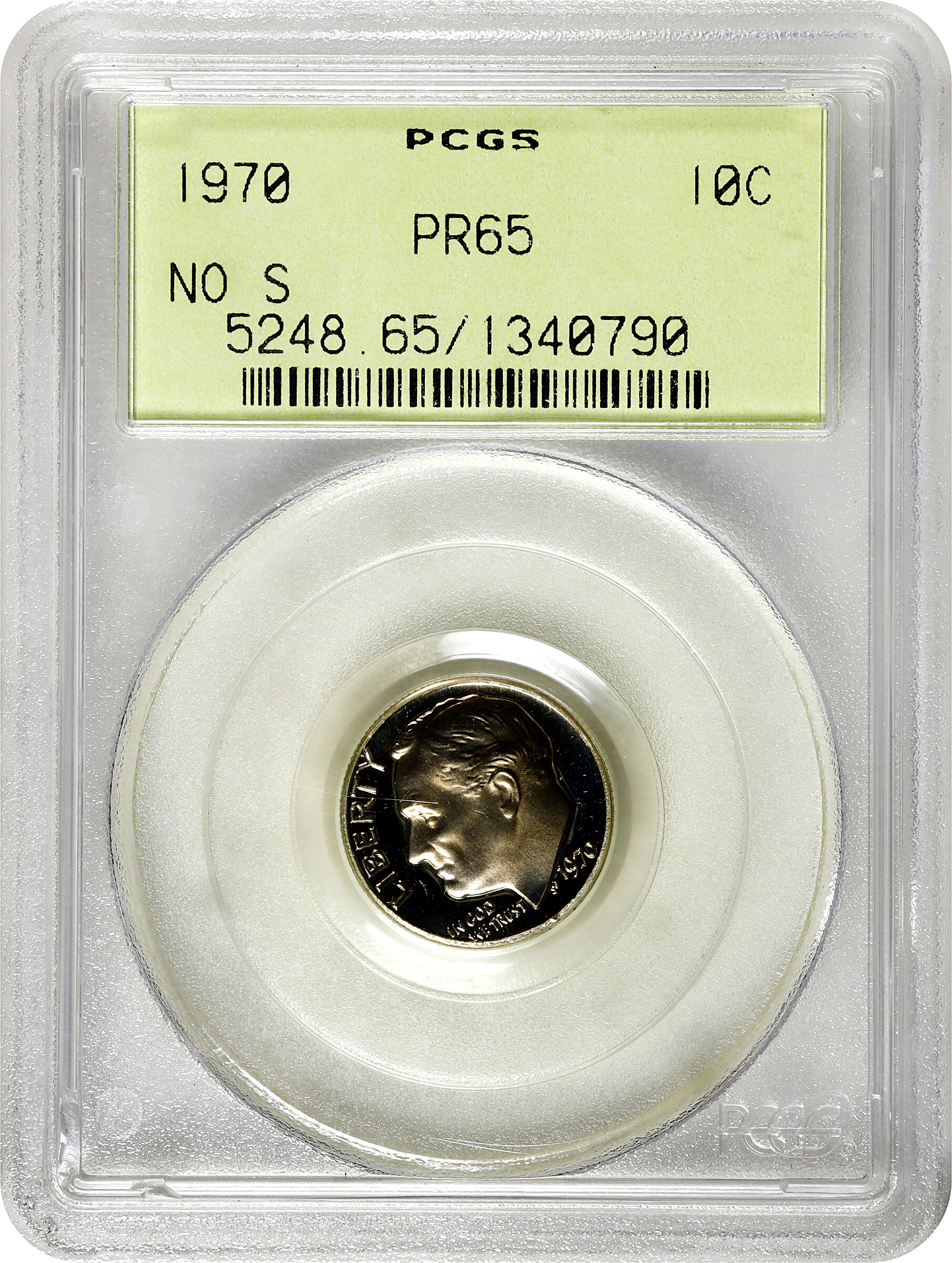 1970 10c No S PR63 thumbnail 3