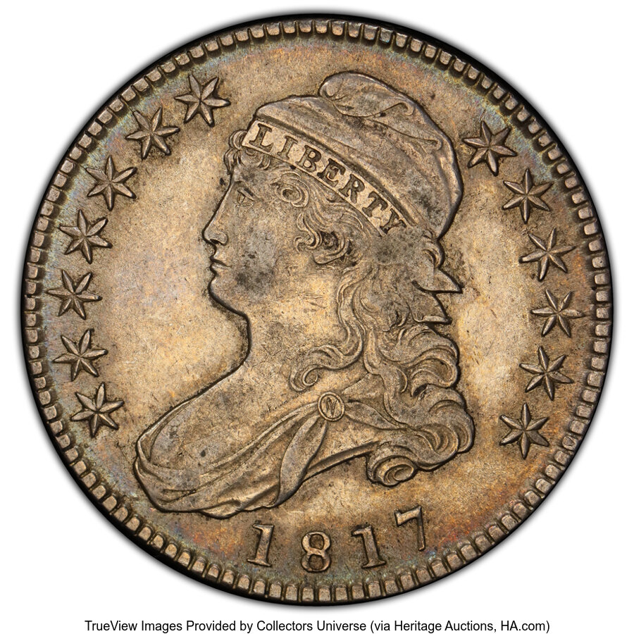 1817 50C O-109, R.3, XF40 PCGS. PCGS Population: (3/14 and 0/0+). NGC Census: (0/13 and 0/0+). CDN: $388.50.Whsle. Bid for ...