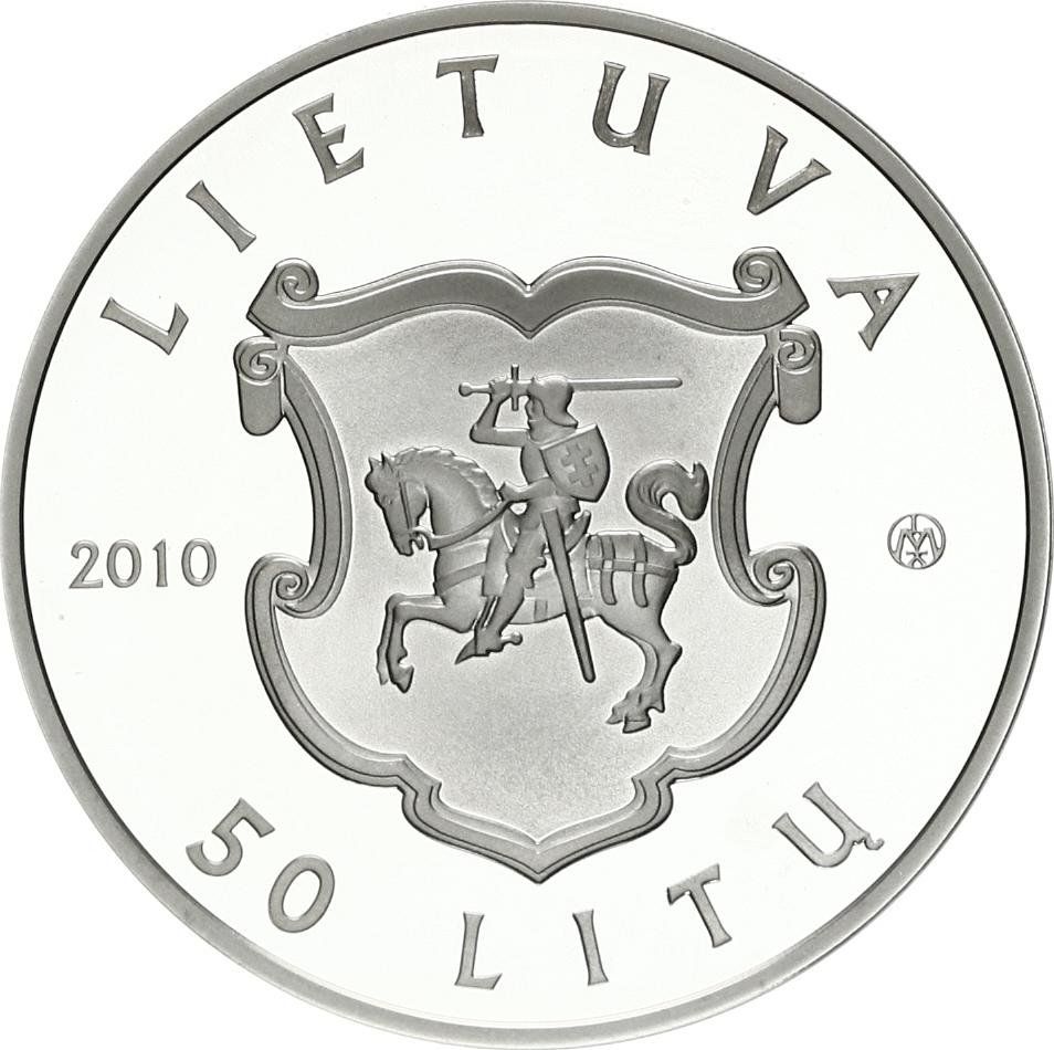 2010 50 Li Proof - Mintage 10,000 pcs - distributed 3,204 pcs PR