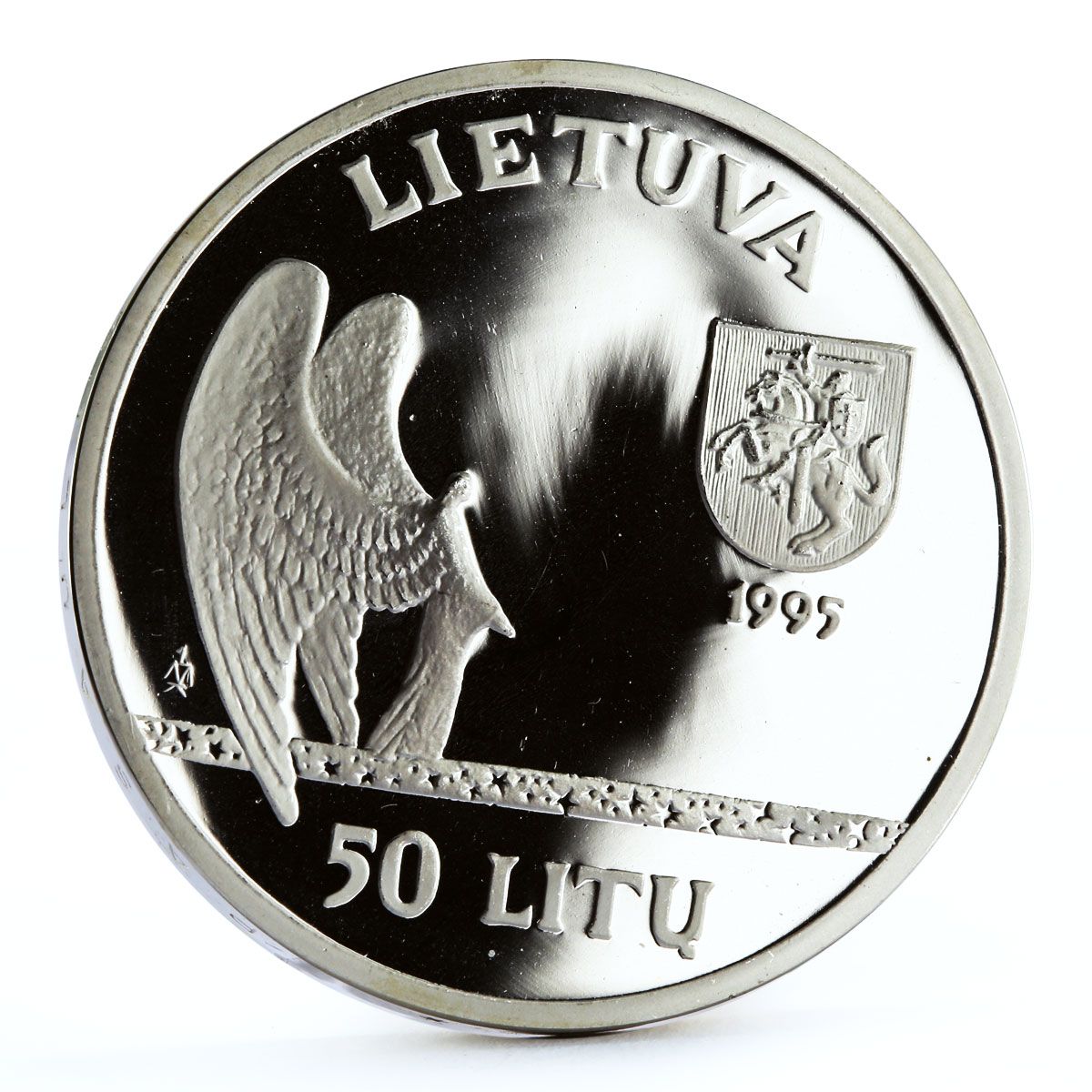 1995 50 Li Proof  - Mintage 10,000 pieces, 6,514 distributed PR