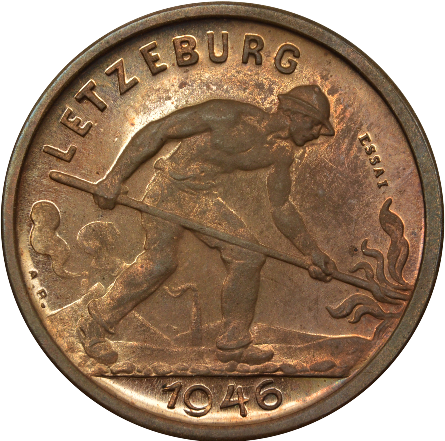 1946 1 Fr L# 382A-4 (smooth edge) PR