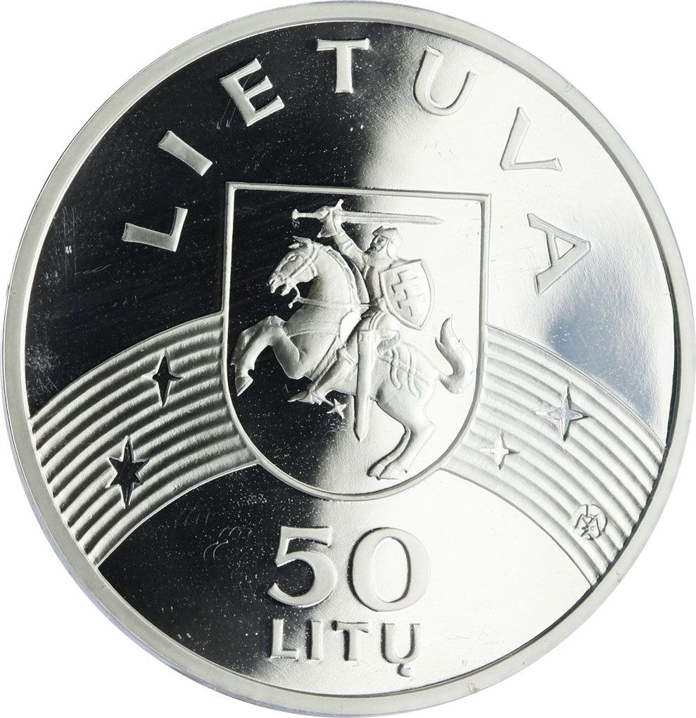 2000 50 Li Proof - Mintage 3,000 pcs - distributed 2,998 pcs PR