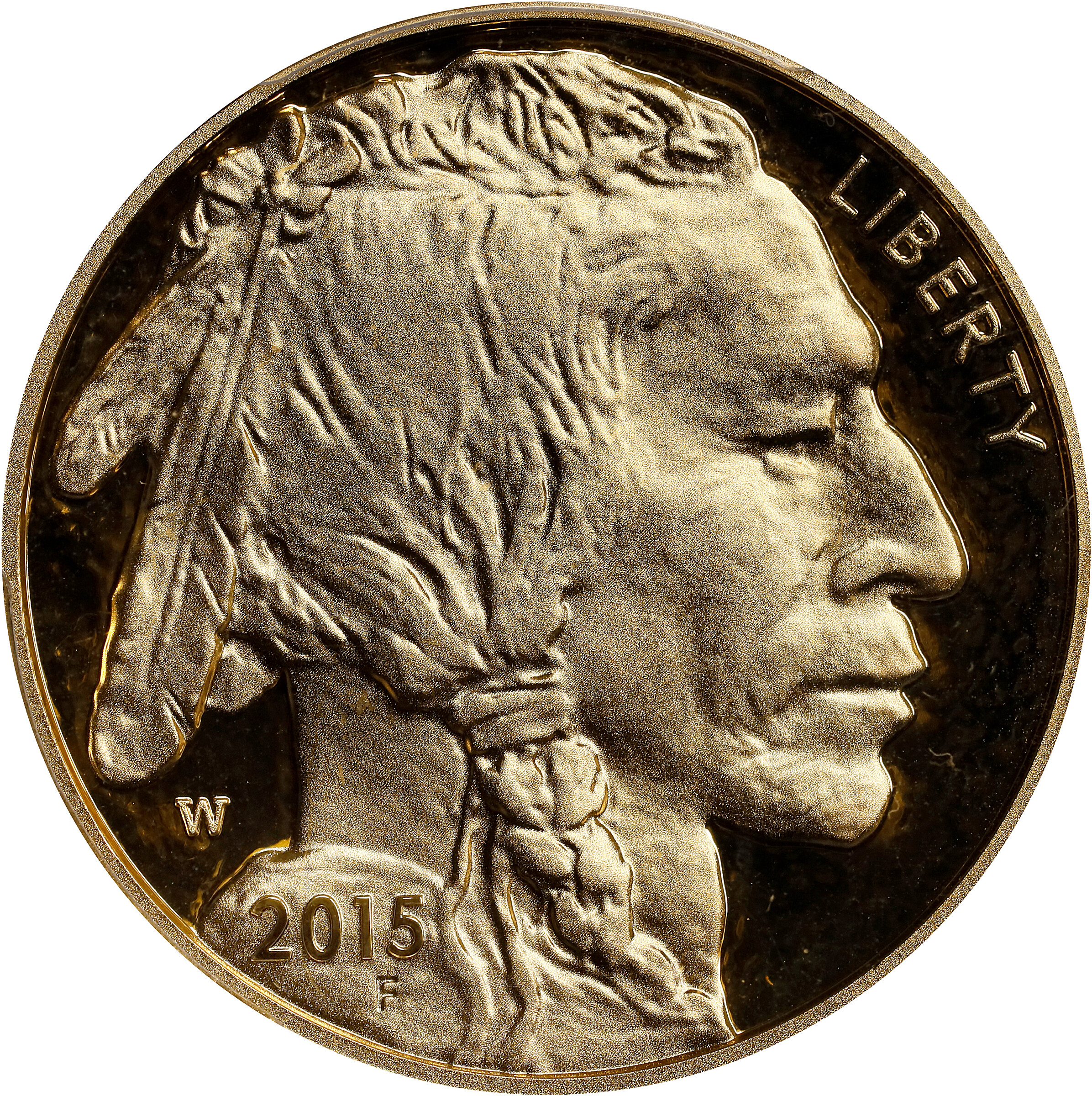 2015-W One-Ounce Gold Buffalo. Proof-70 Deep Cameo (PCGS).