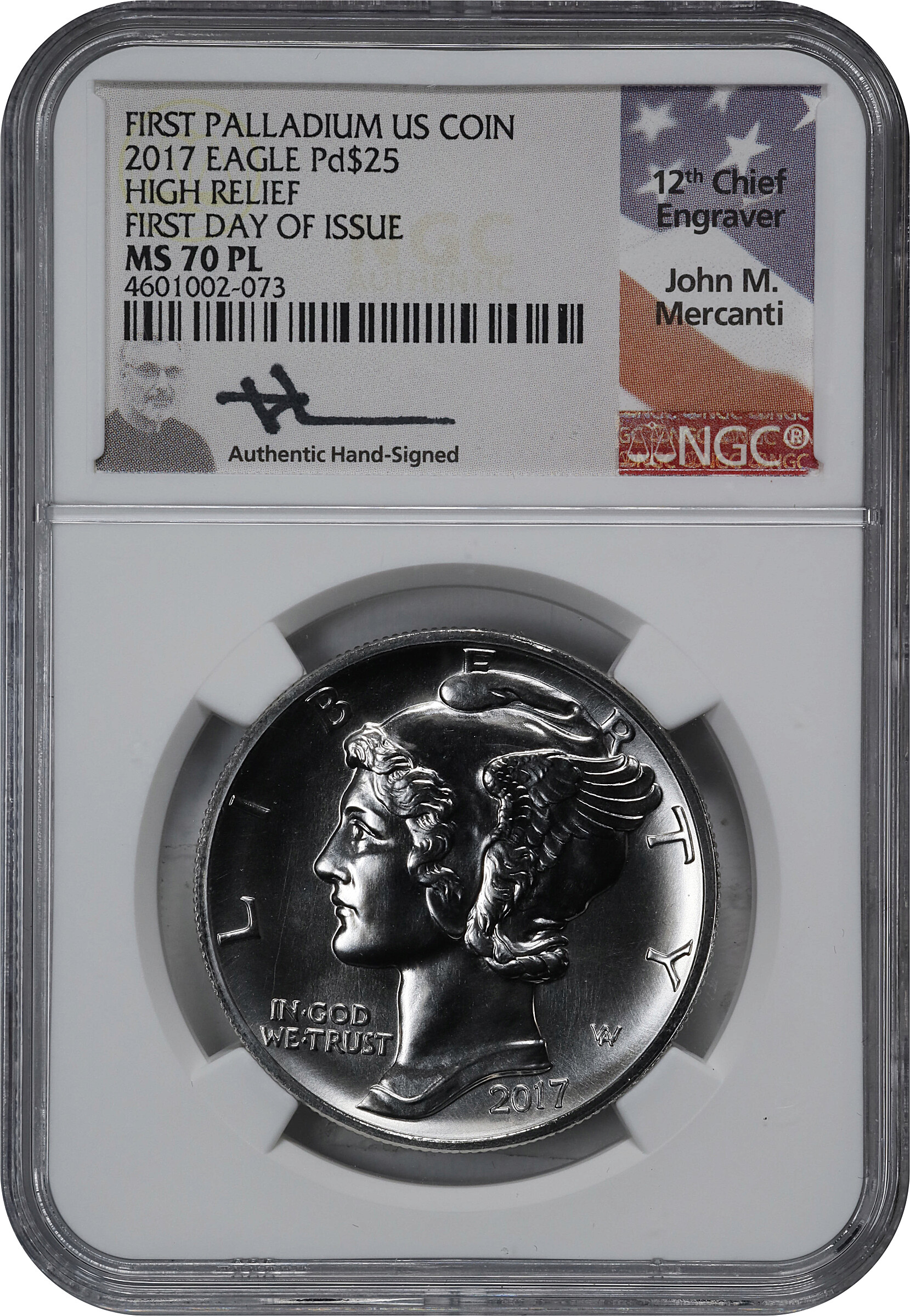 2017-(P) $25  Palladium Eagle, High Relief MS68 thumbnail 26