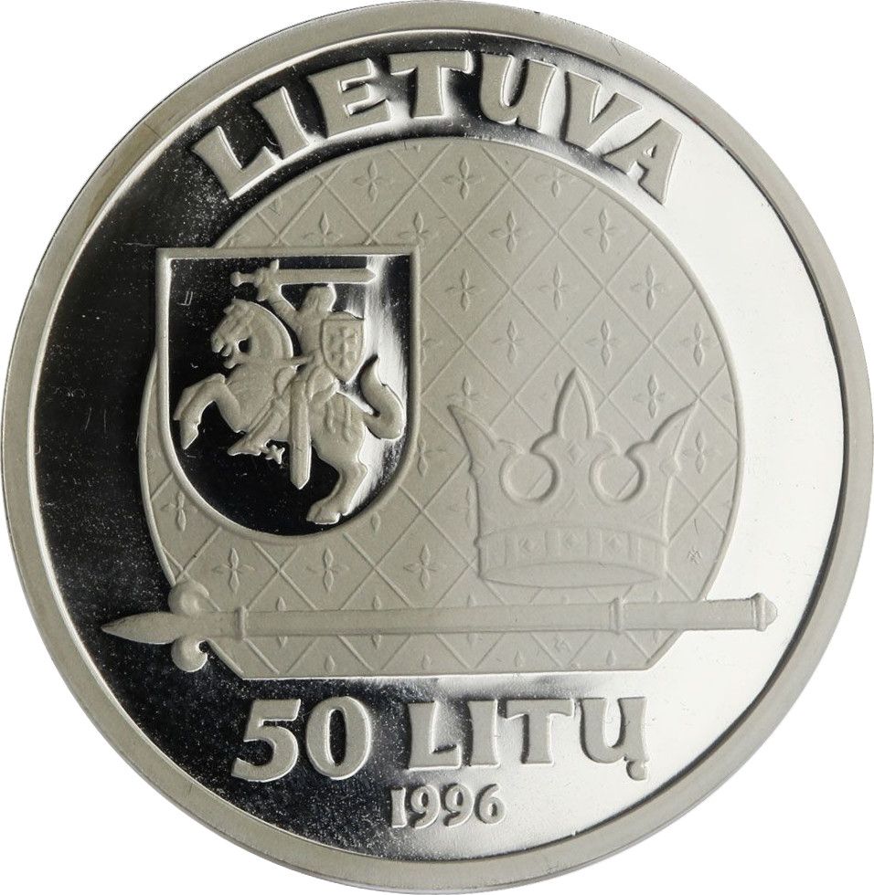 1996 50 Li Proof - Mintage 6,000 pieces, 4,982 pcs distributed PR