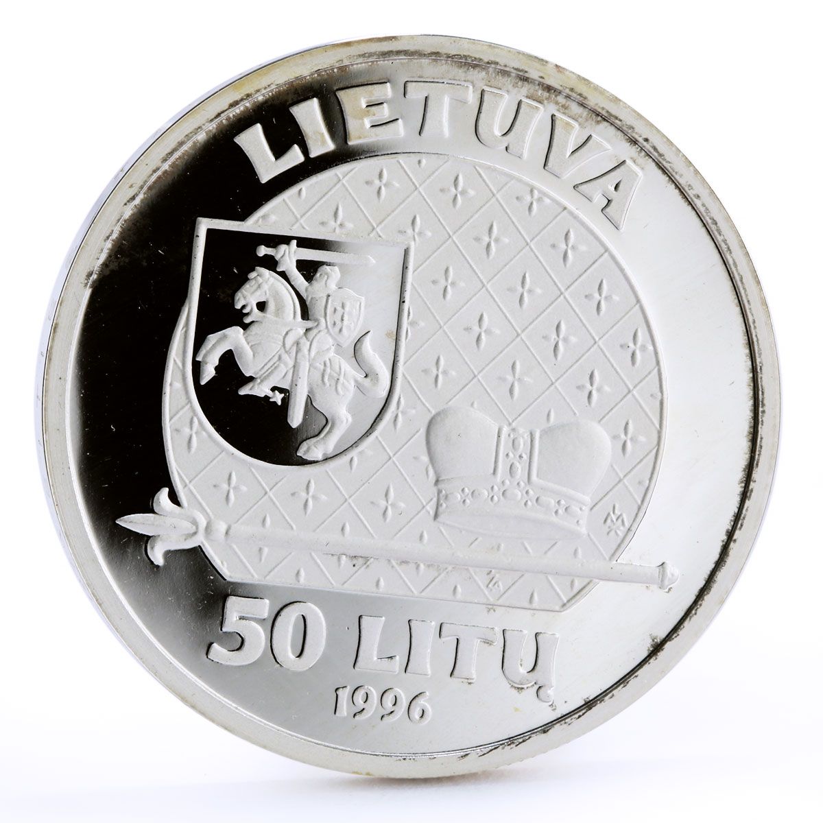 1996 50 Li Proof - Mintage 6,000 pcs, 4,421 pcs distrituted PR