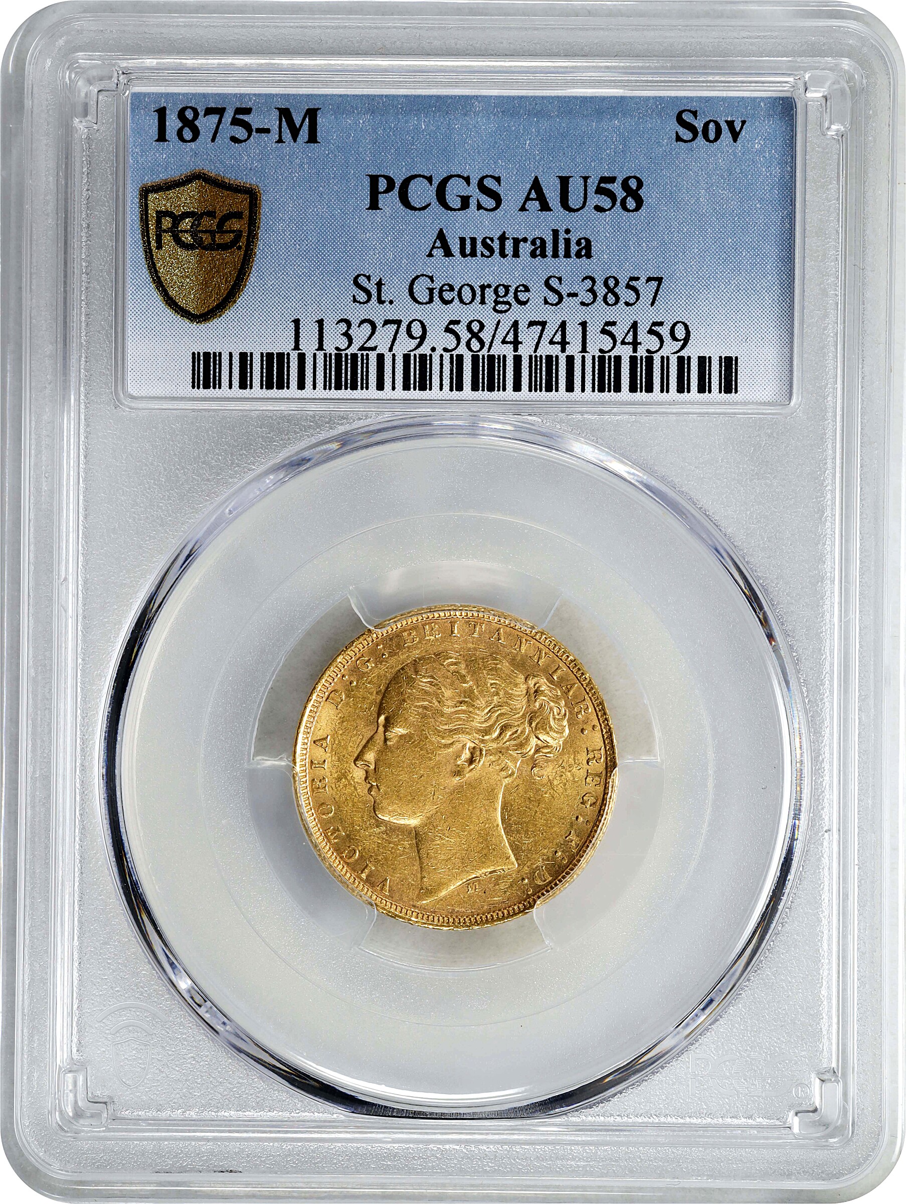 1875-M     Sov    St. George MS (KM #7) F15 thumbnail 3
