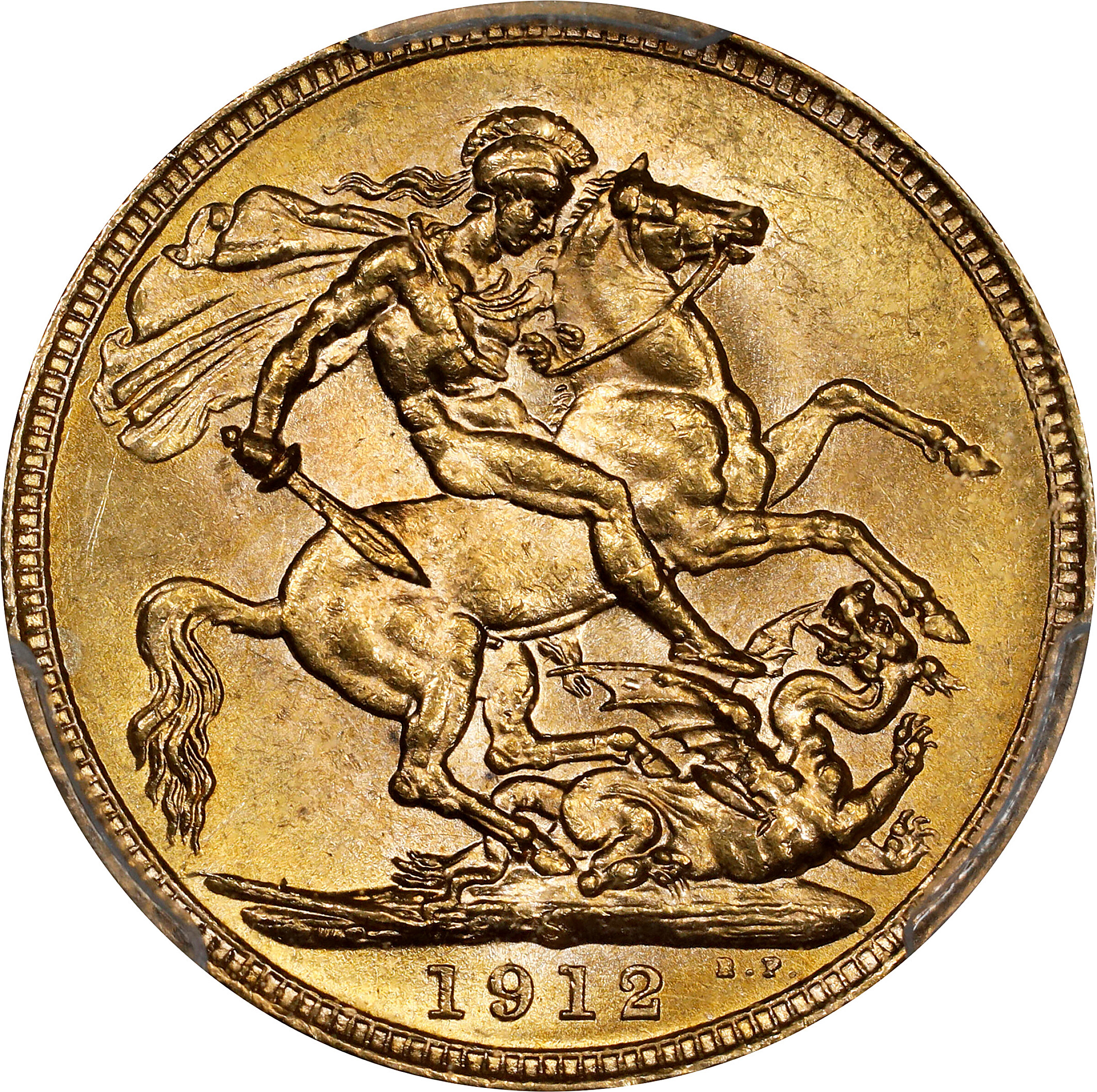 George V Sov    Gold, 1911-1931 MS [Type] (KM #29) MS66 thumbnail 2