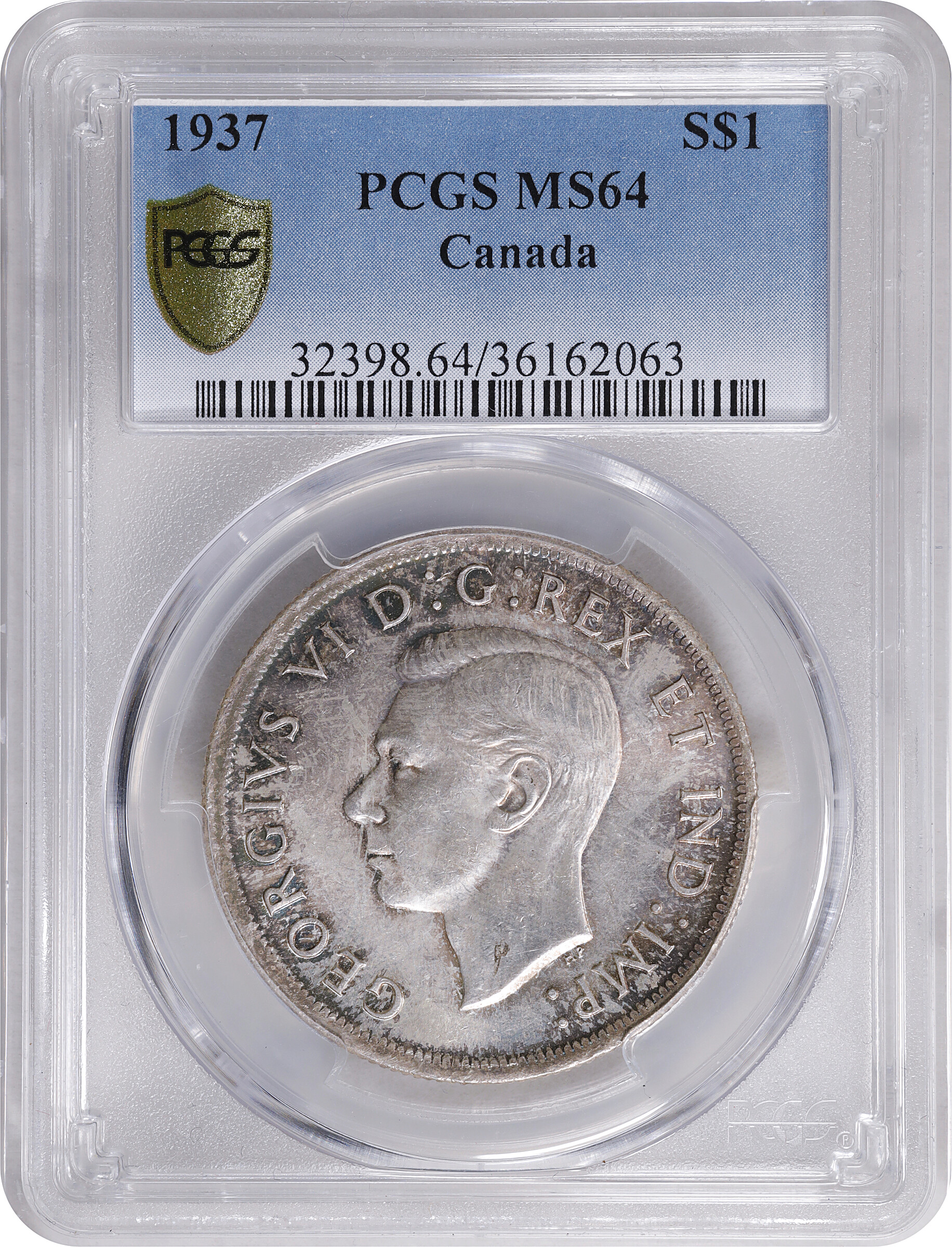 1937 S$1 MS (KM-37) MS64 thumbnail 7