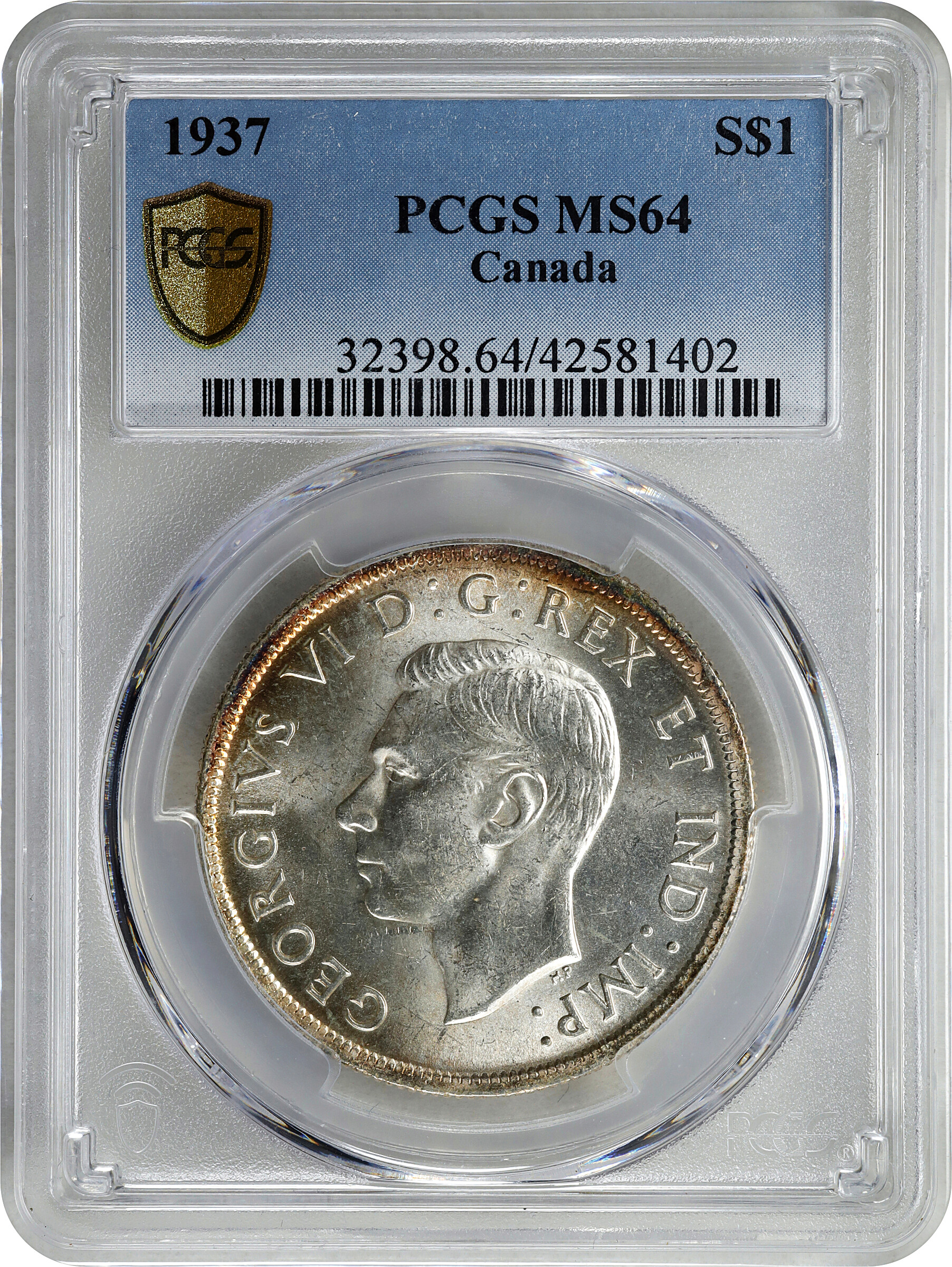 1937 S$1 MS (KM-37) MS64 thumbnail 11