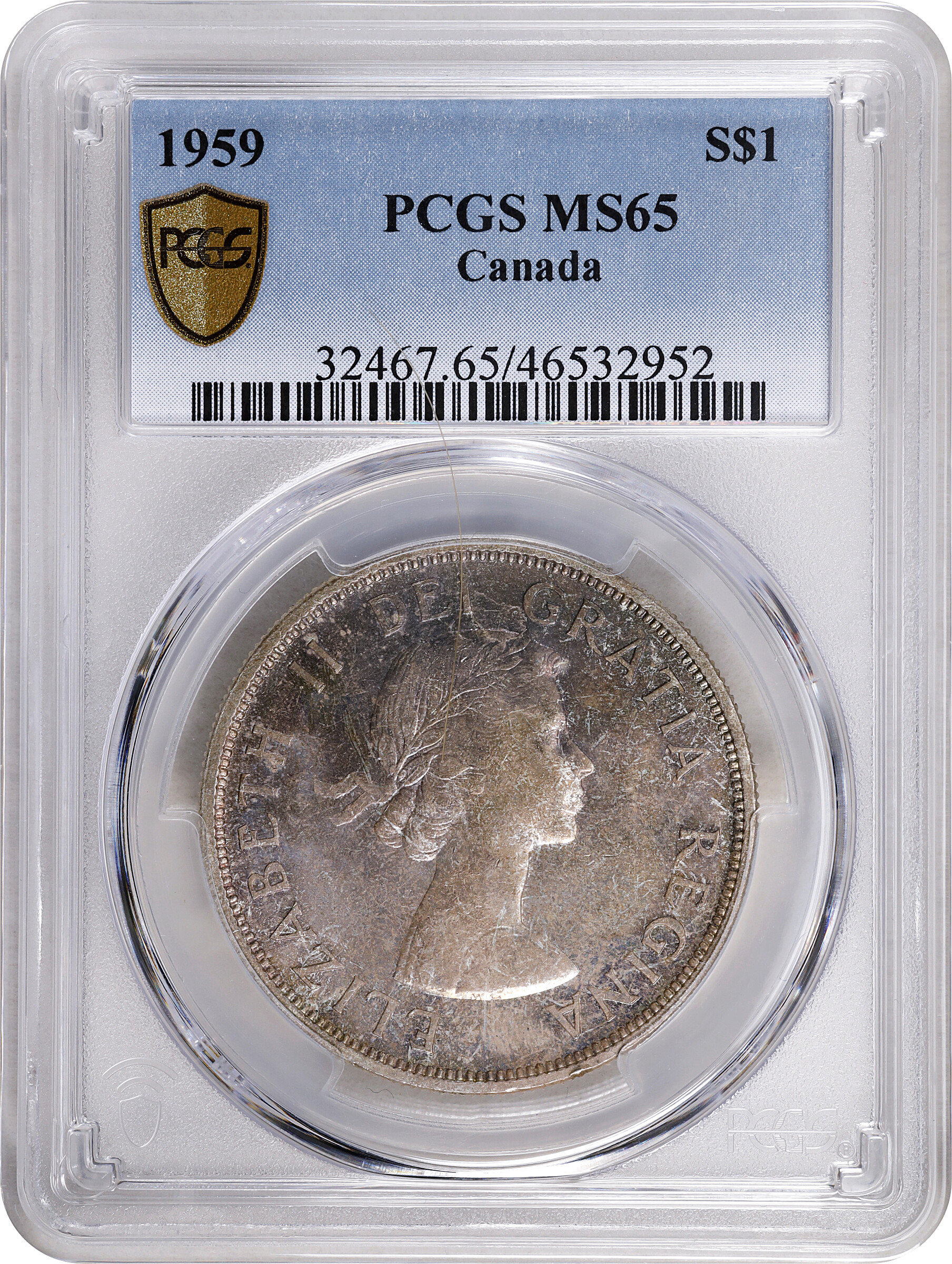 1959 S$1 MS65 thumbnail 4
