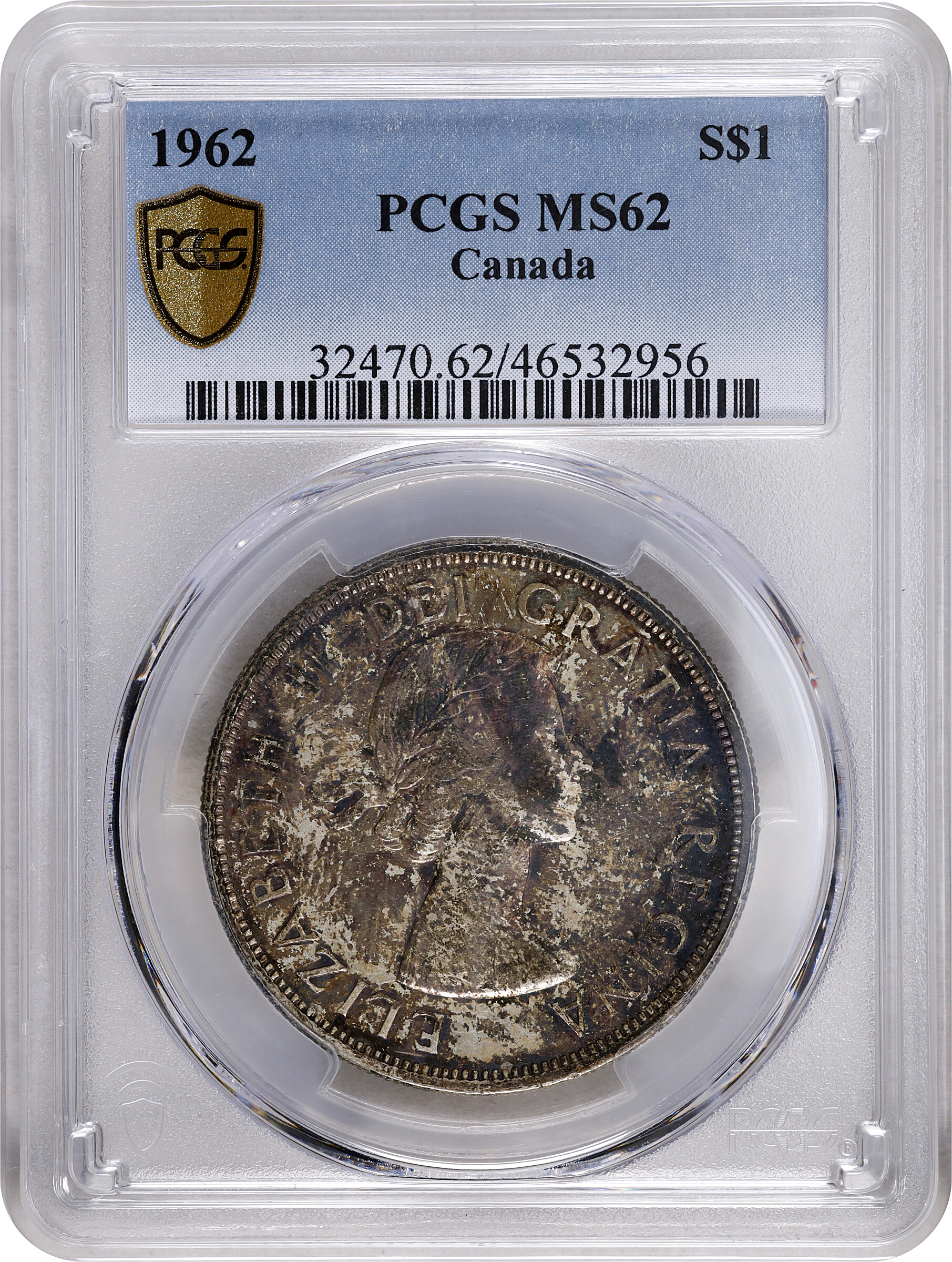 1962 S$1 AU58 thumbnail 3