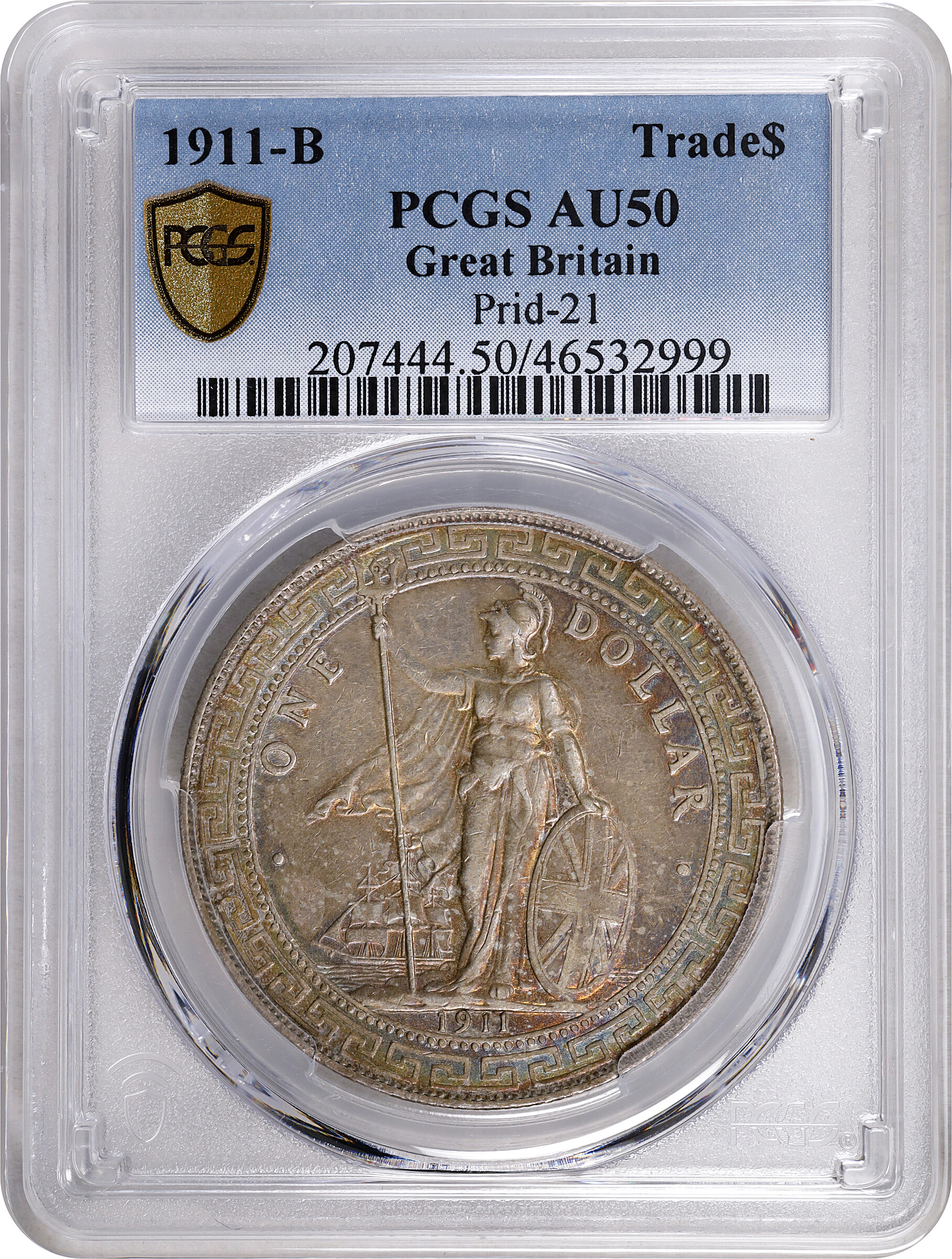 1911-B     Trade$ MS (KMT5) AU50 thumbnail 3