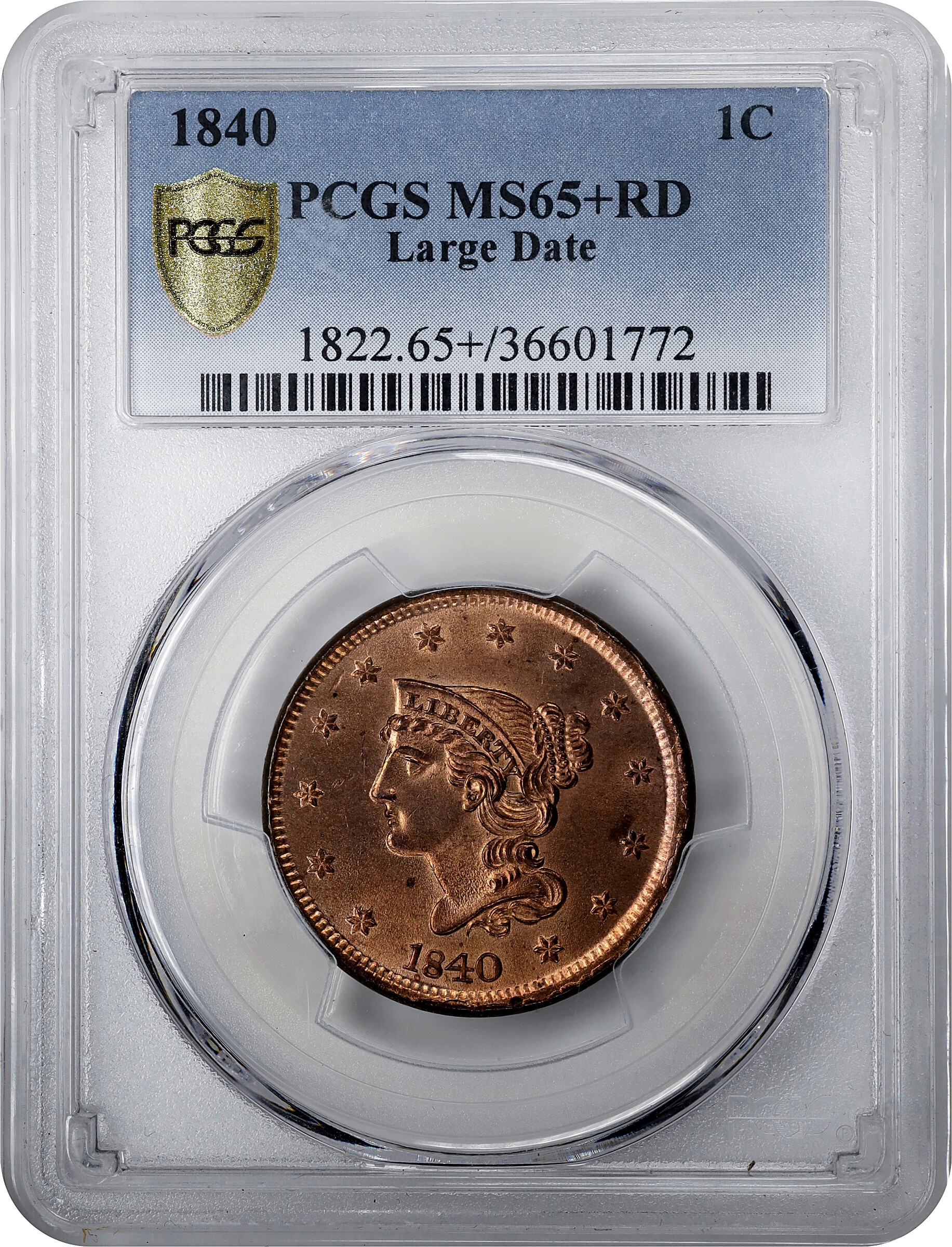 1840 1c Large Date MS RD thumbnail 14