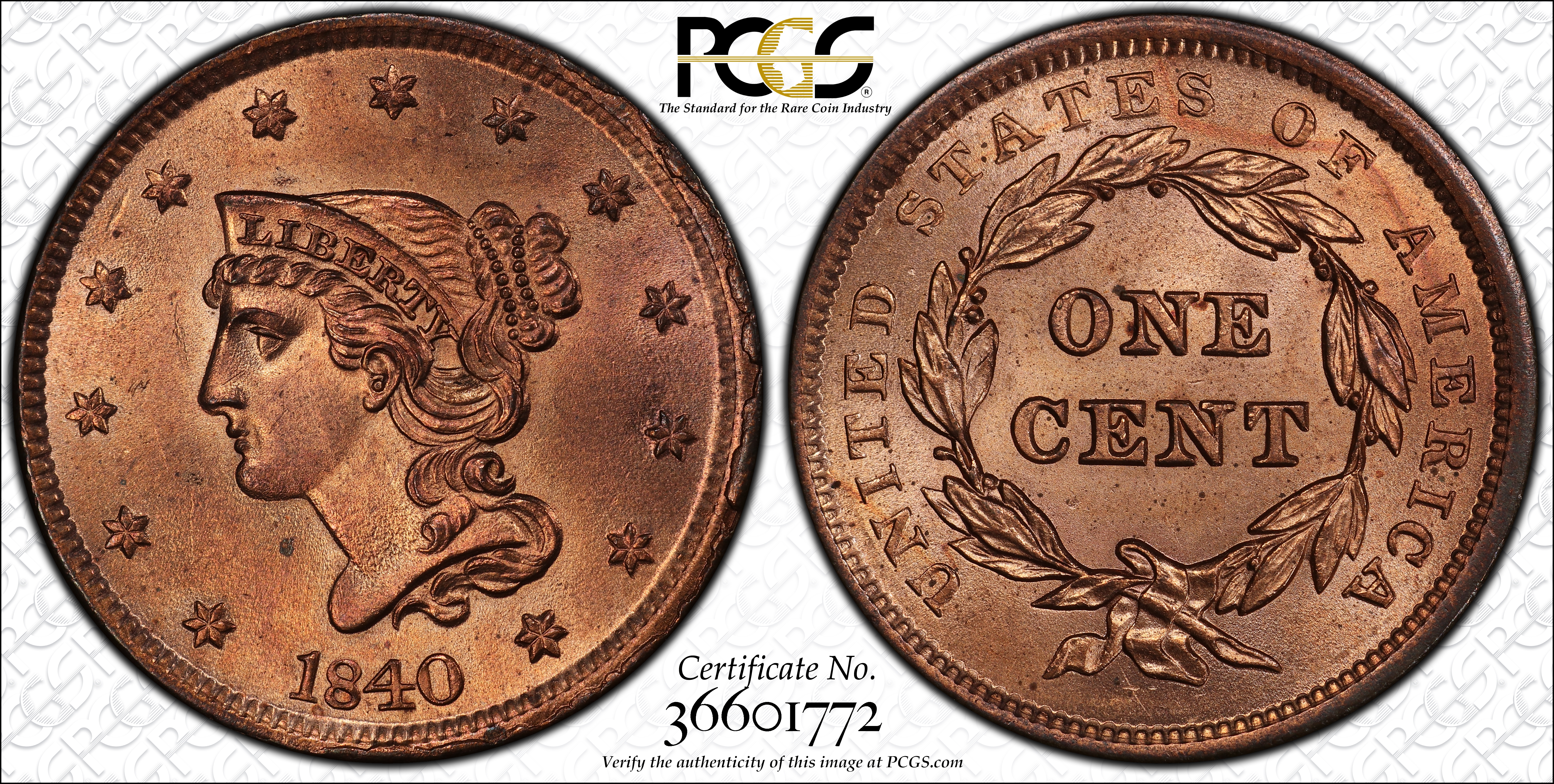 1840 1c Large Date MS RD thumbnail 12