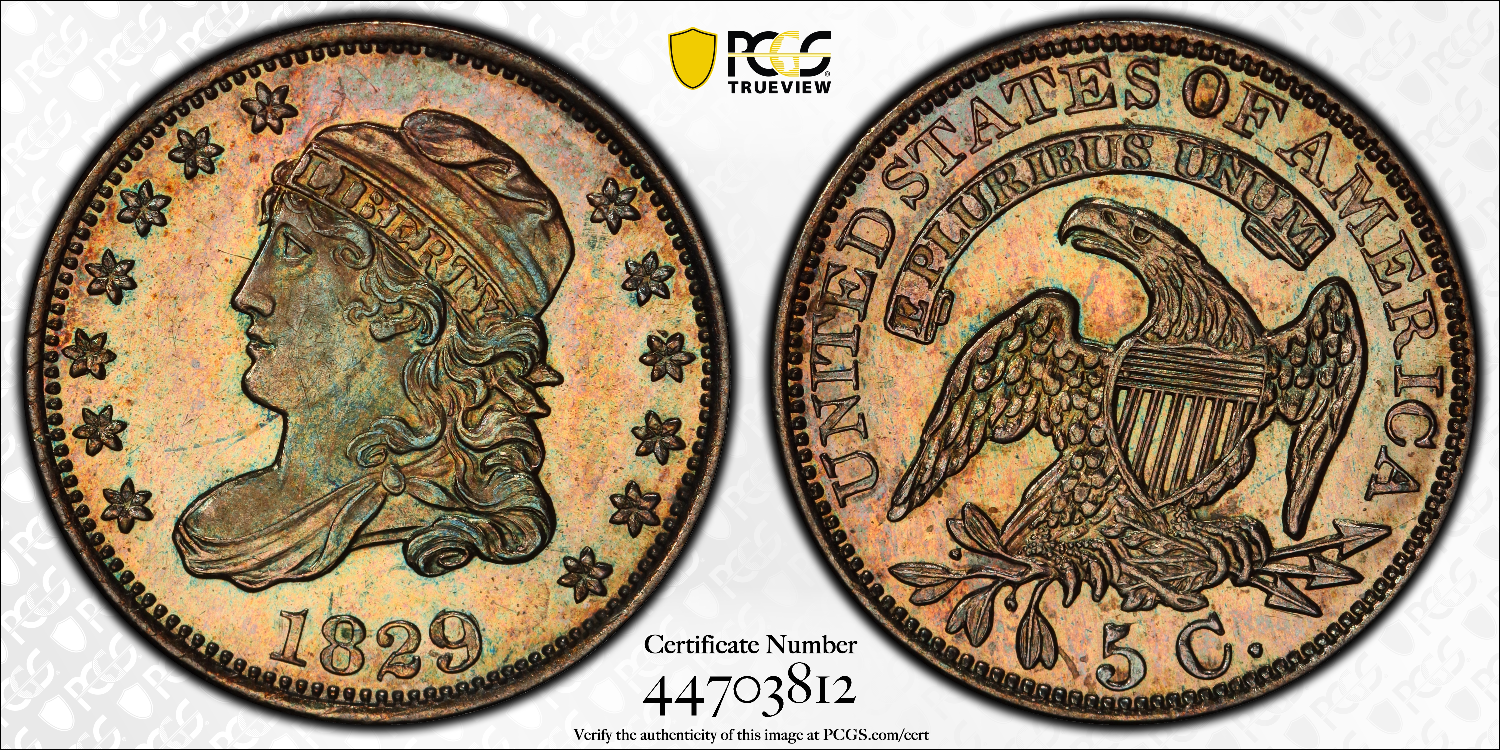 image for: 1829 H10c PCGS PR64+ CAC