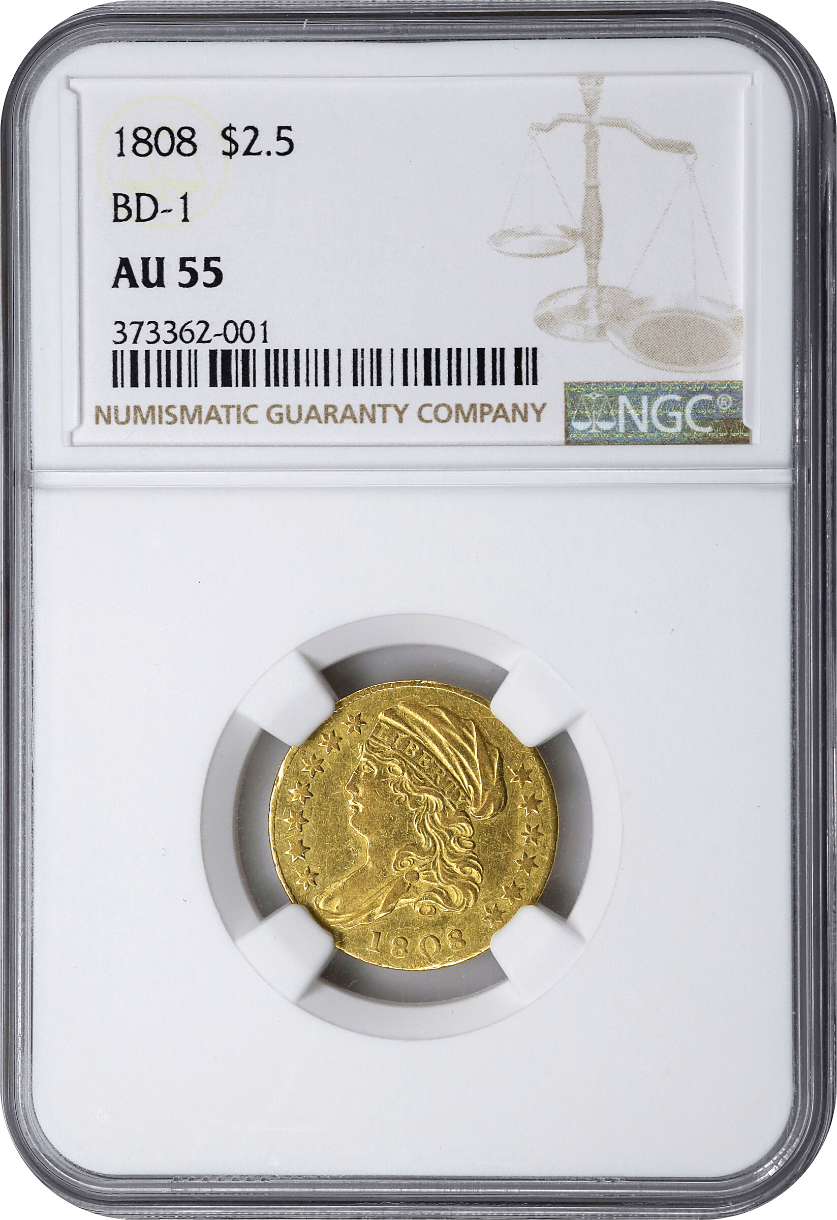 image for: 1877 J-1515 P50c NGC AU55 BN