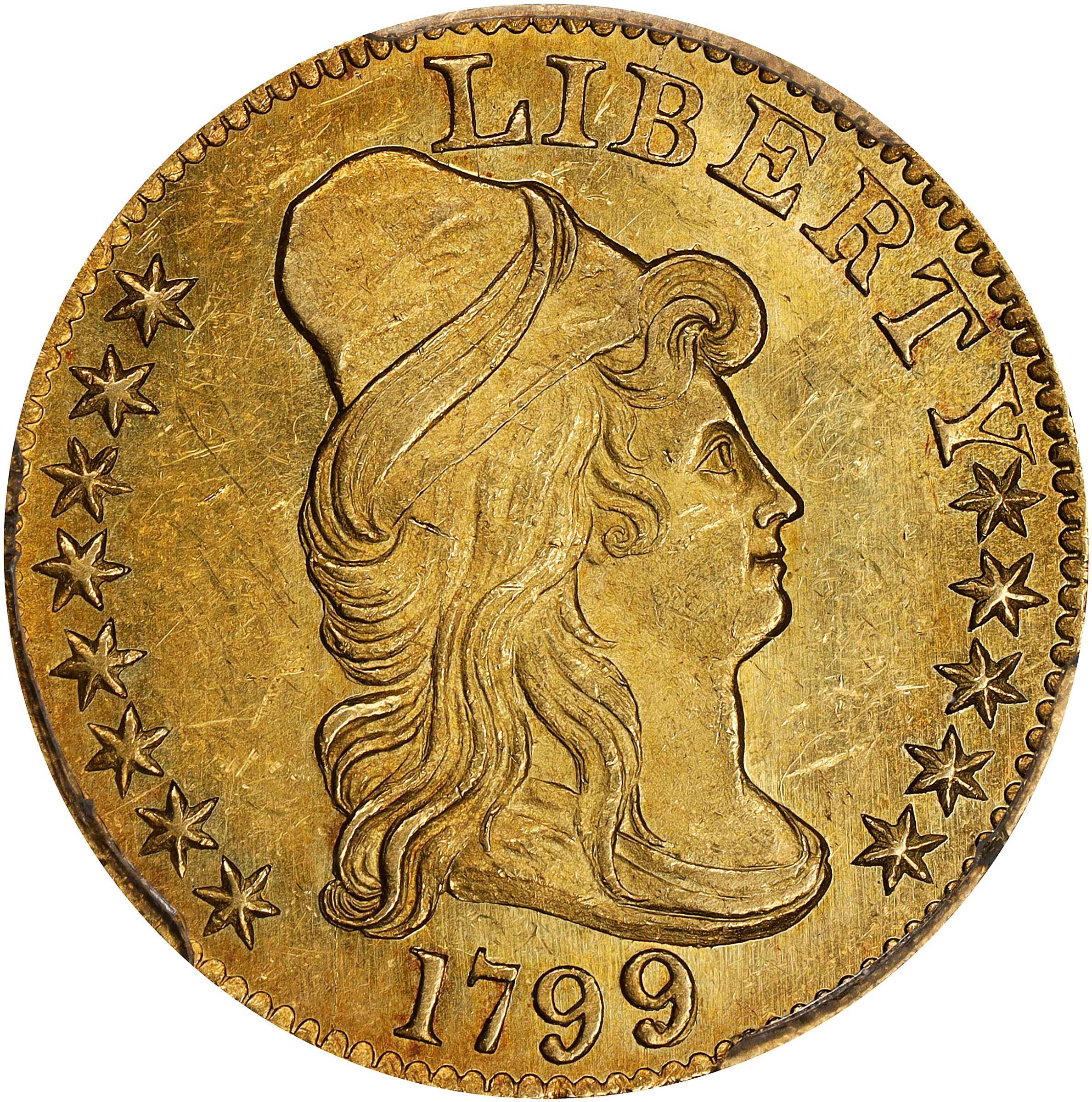 1799 $5  Small Stars Reverse, BD-6 MS thumbnail 17