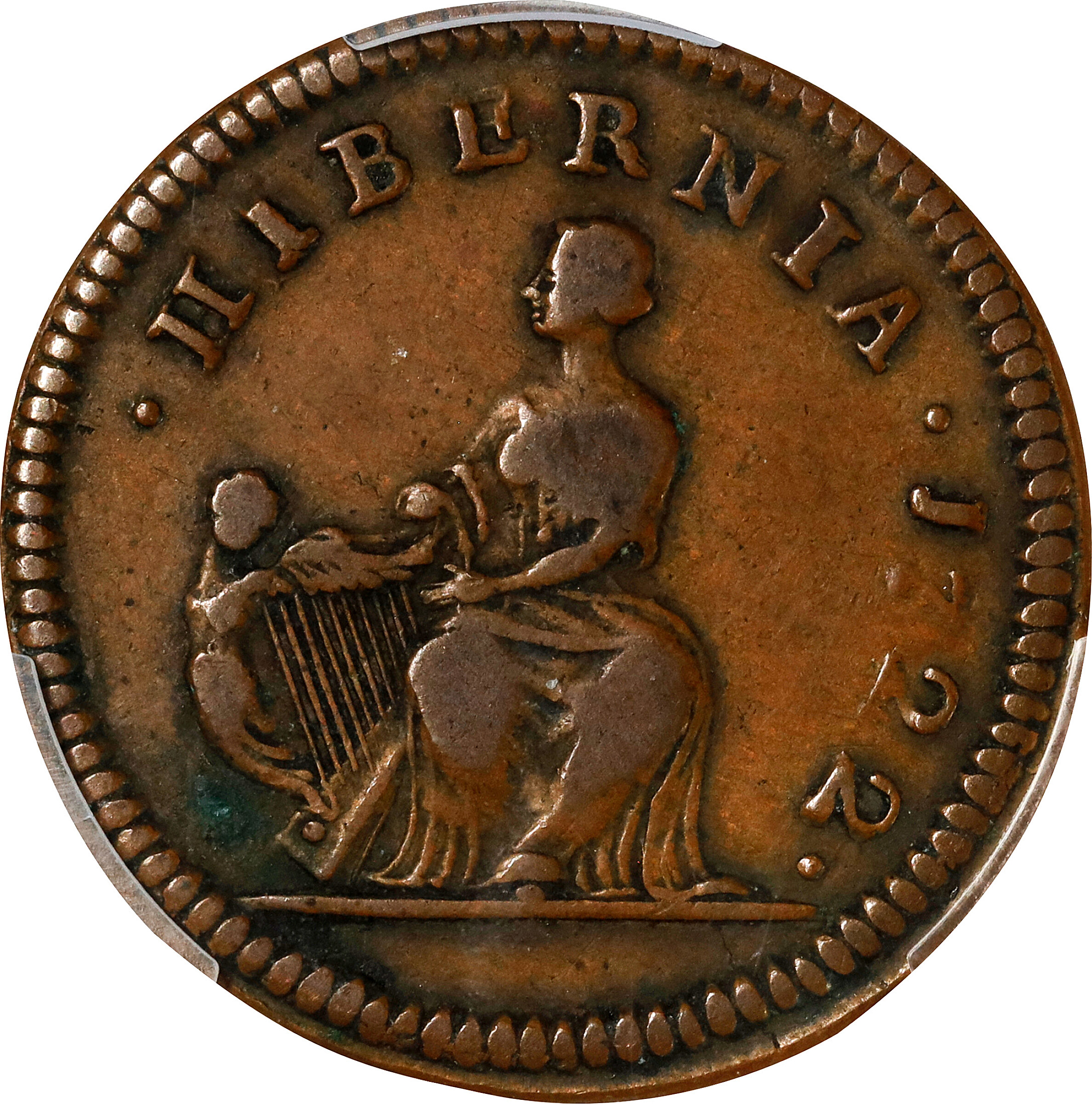 image for: 1722 Wood's Hibernia Far PCGS VF25 BN
