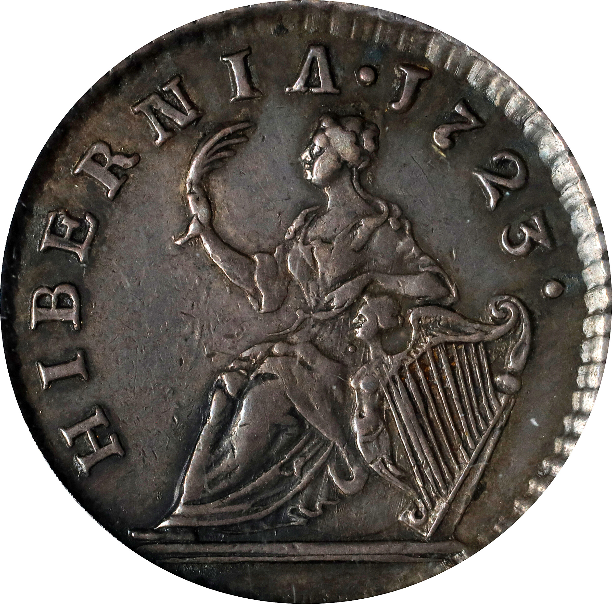 image for: 1723 Wood's Hibernia Silver P Far PCGS AU50