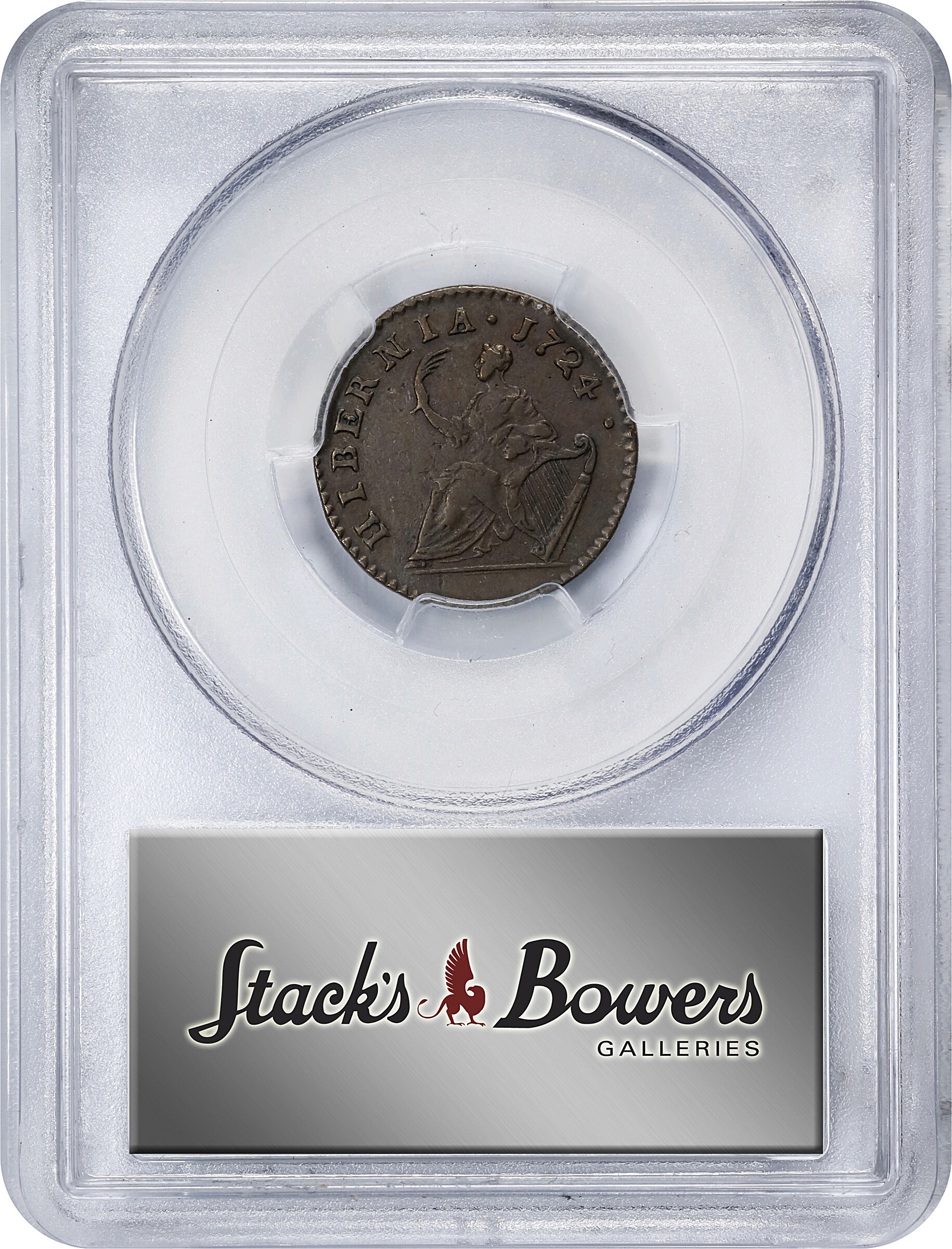 image for: 1724 Wood's Hibernia Far PCGS AU55 BN CAC