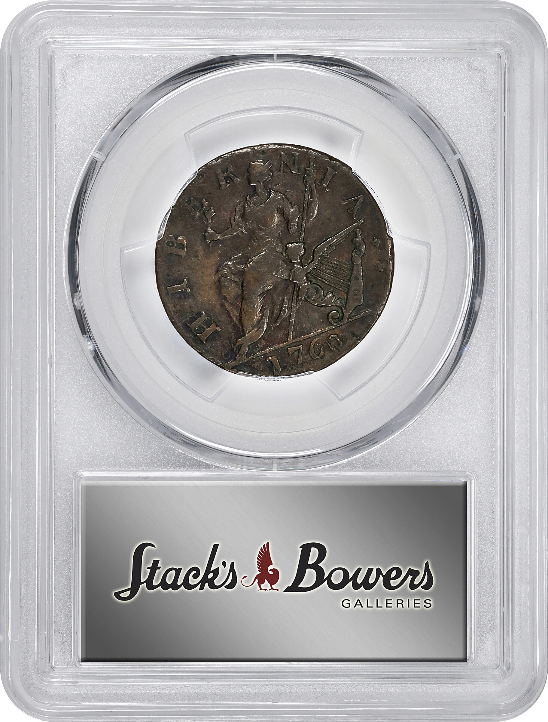 image for: 1760 Voce Populi 1/2 P PCGS XF40 BN