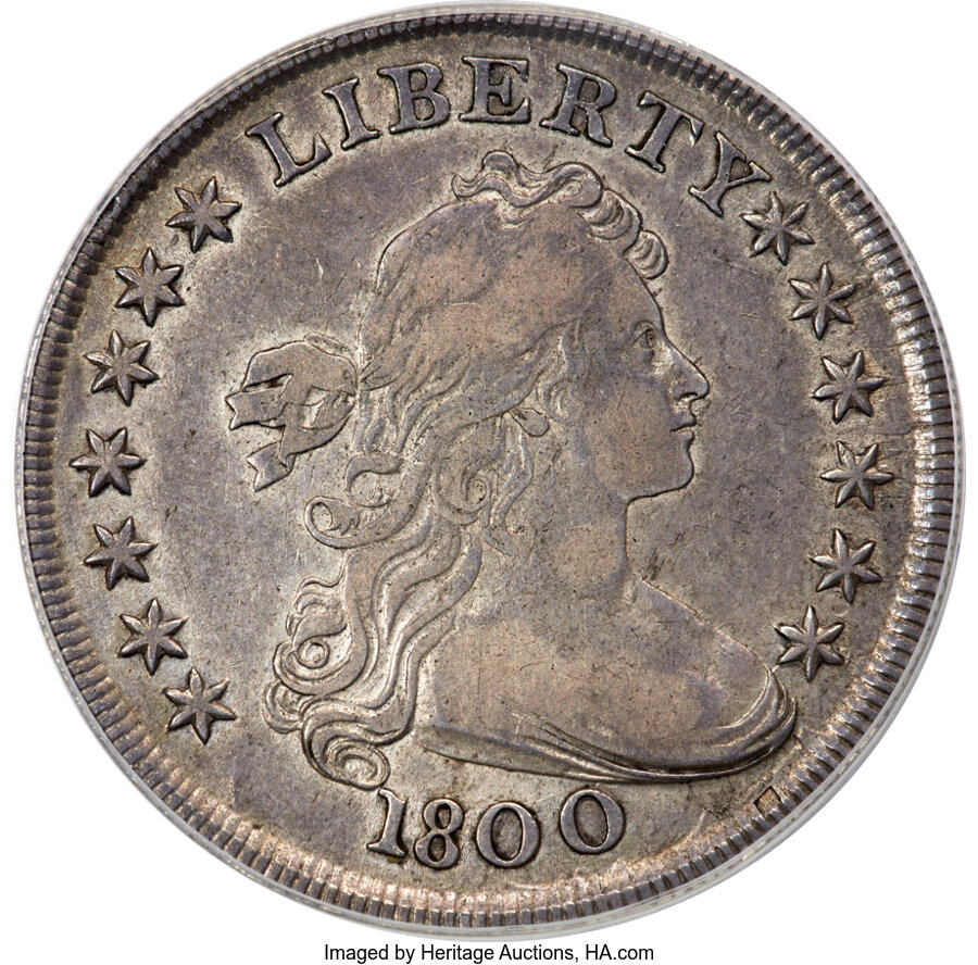 1800 $1 AMERICAI, B-19, BB-192, R.2, VF35 PCGS....