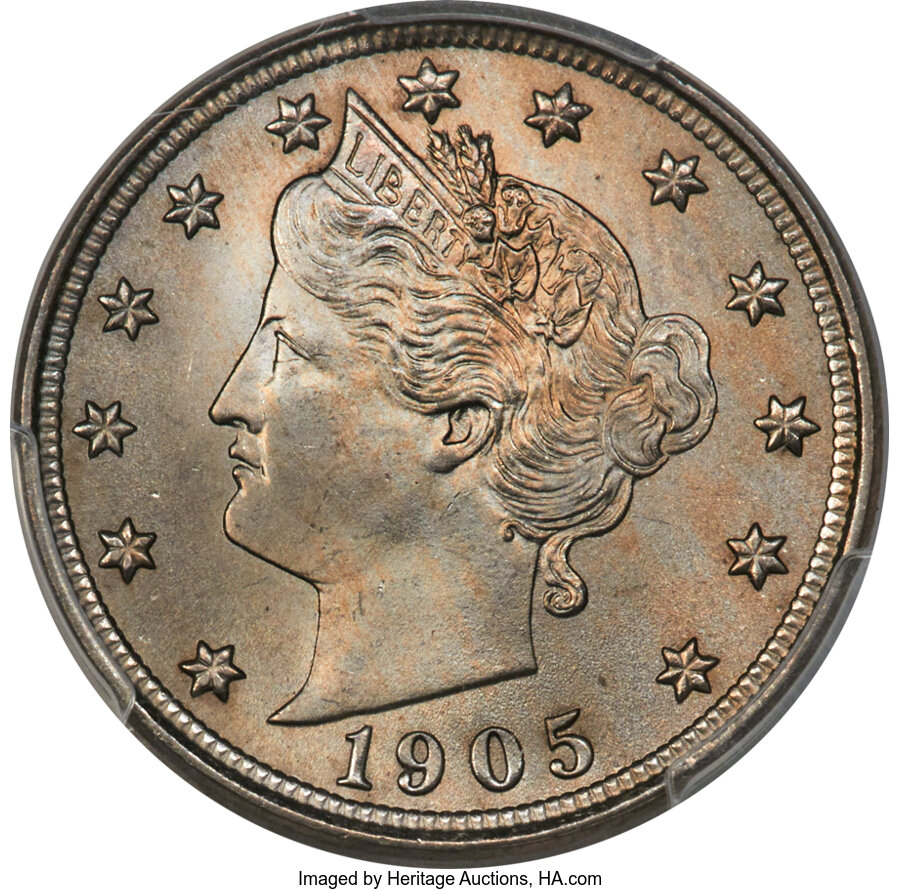 1905 5C MS67 PCGS....