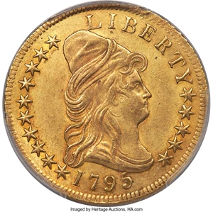 image for: 1795 $10 13 Leaves, BD-2, High R.4, MS61 PCGS. CAC....