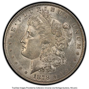image for: 1878 7TF $1 Reverse of 1879, VAM-220, Tripled R, Top-100 AU58 PCGS. PCGS Population: (11/7 and 0/0+). NGC Census: (0/0 and ...