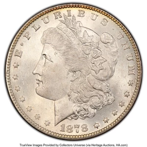 image for: 1878 7TF $1 Reverse of 1878, VAM-83, High 1 MS65+ PCGS. PCGS Population: (4/2 and 1/0+). NGC Census: (0/0 and 0/0+). CDN: $...