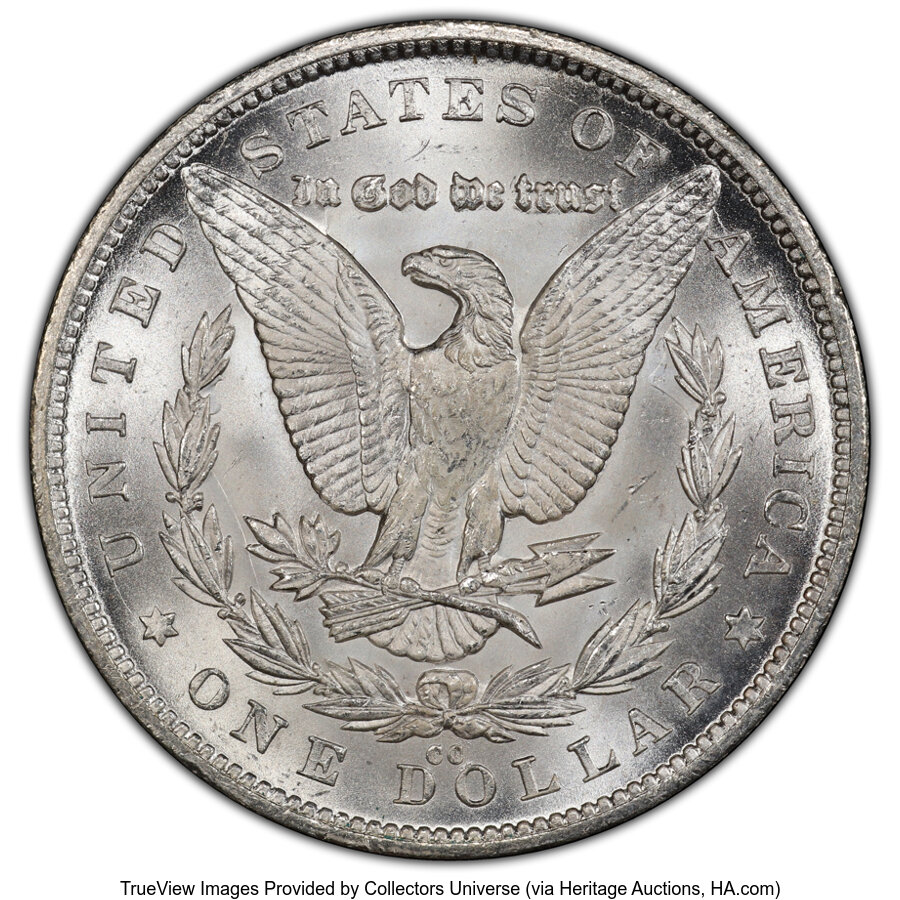 1880-CC $1  Dash Under 8, VAM-3 AU58 thumbnail 13